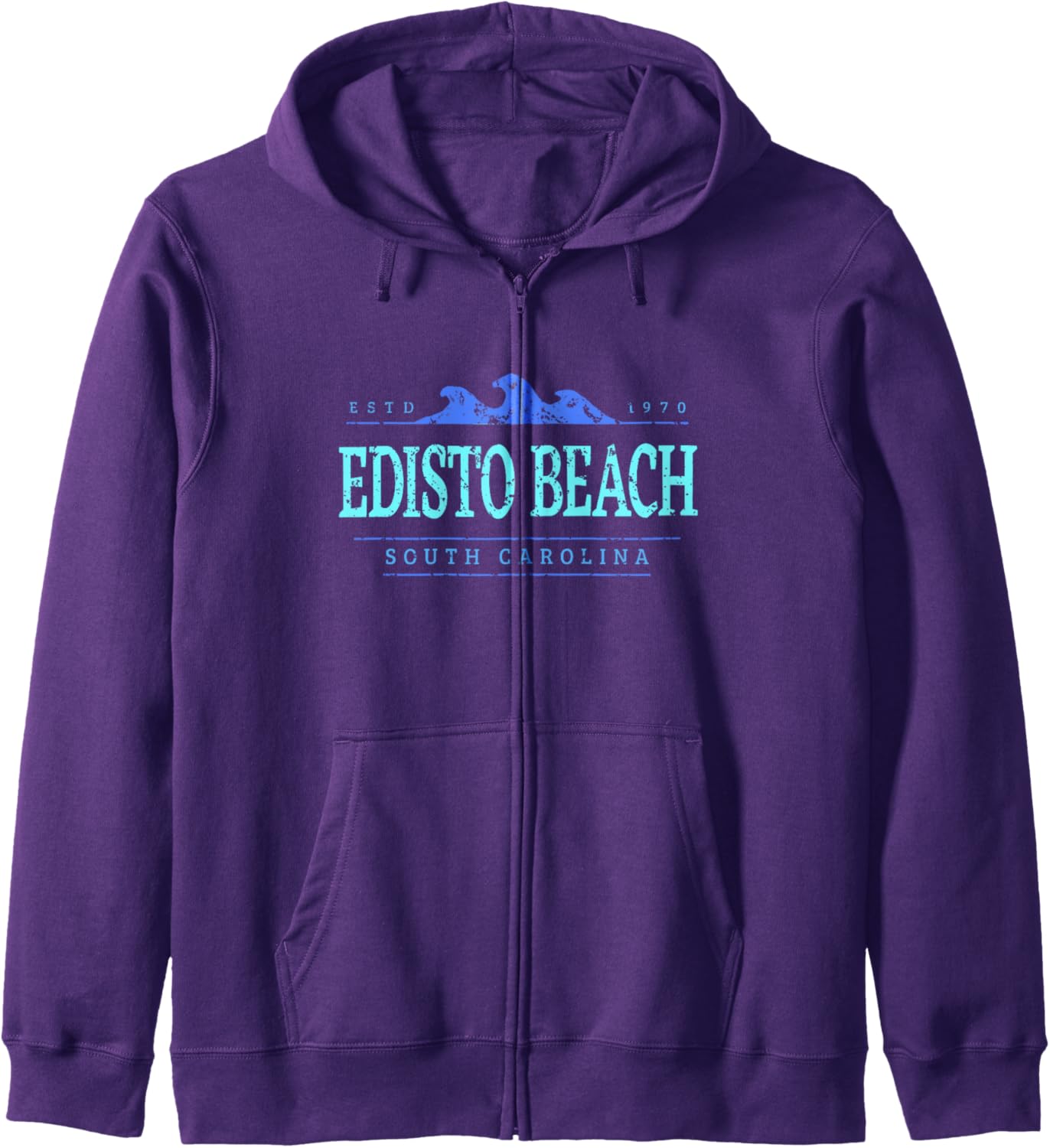 Edisto Beach South Carolina | Edisto Beach SC Shoreline Zip Hoodie