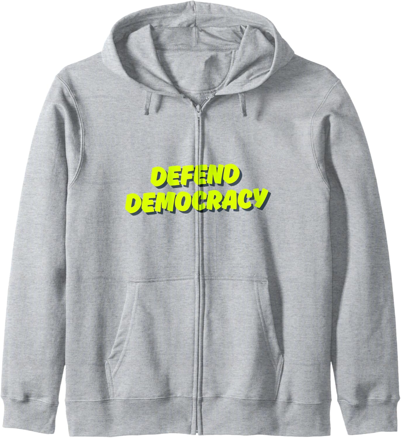 Anti-Trump - Defend Democracy Zip Hoodie