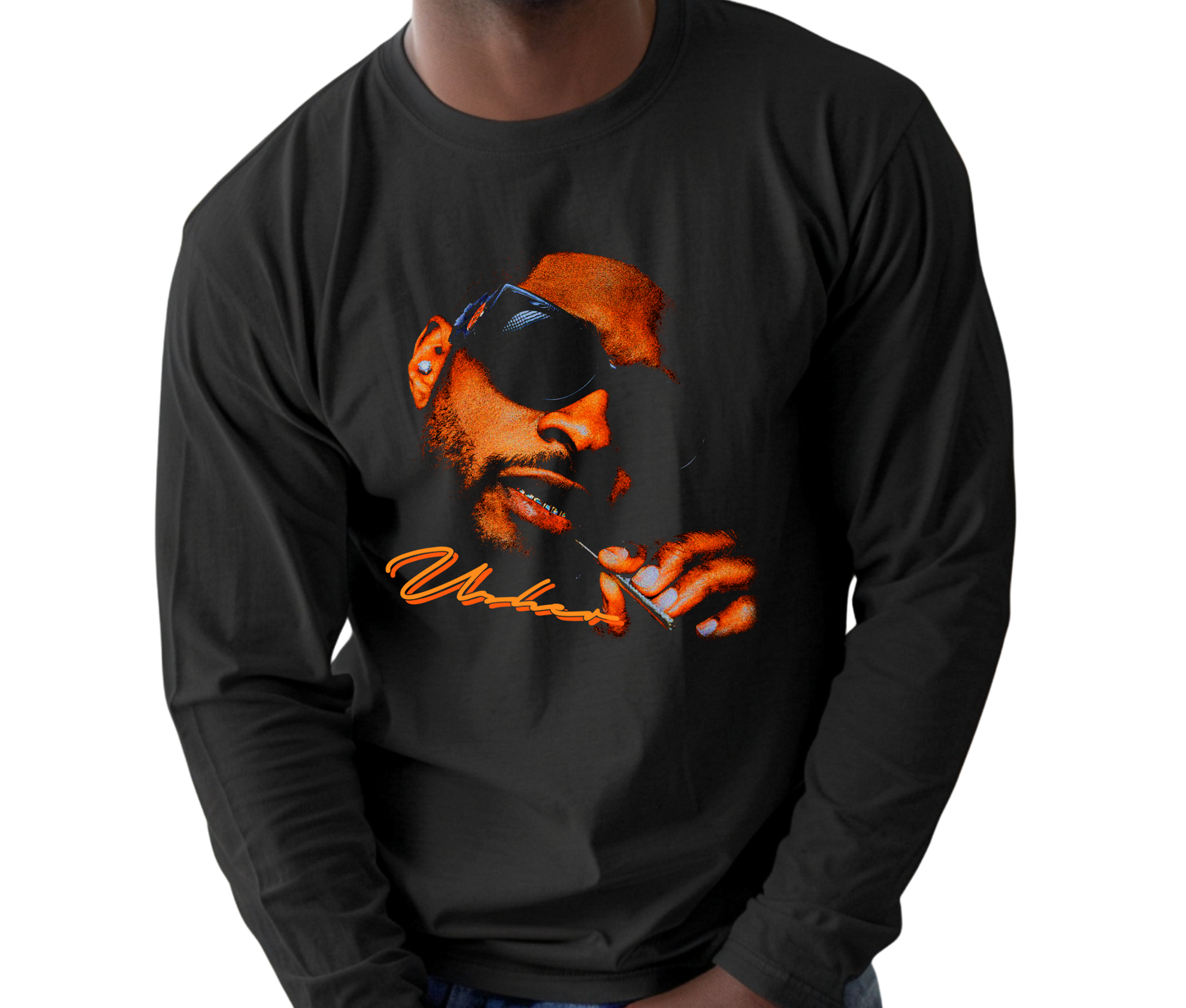 Usher Vintage Long Sleeve T-Shirt – Retro R&B Streetwear Tee, Iconic Music Artist Shirt