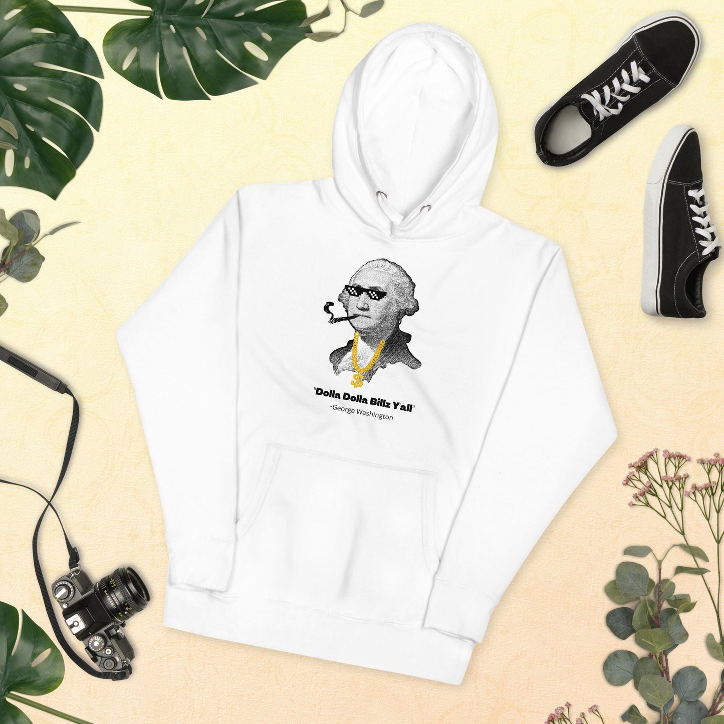 George Washington Thug Life Funny Unisex Hoodie - Perfect Gift For the Holidays