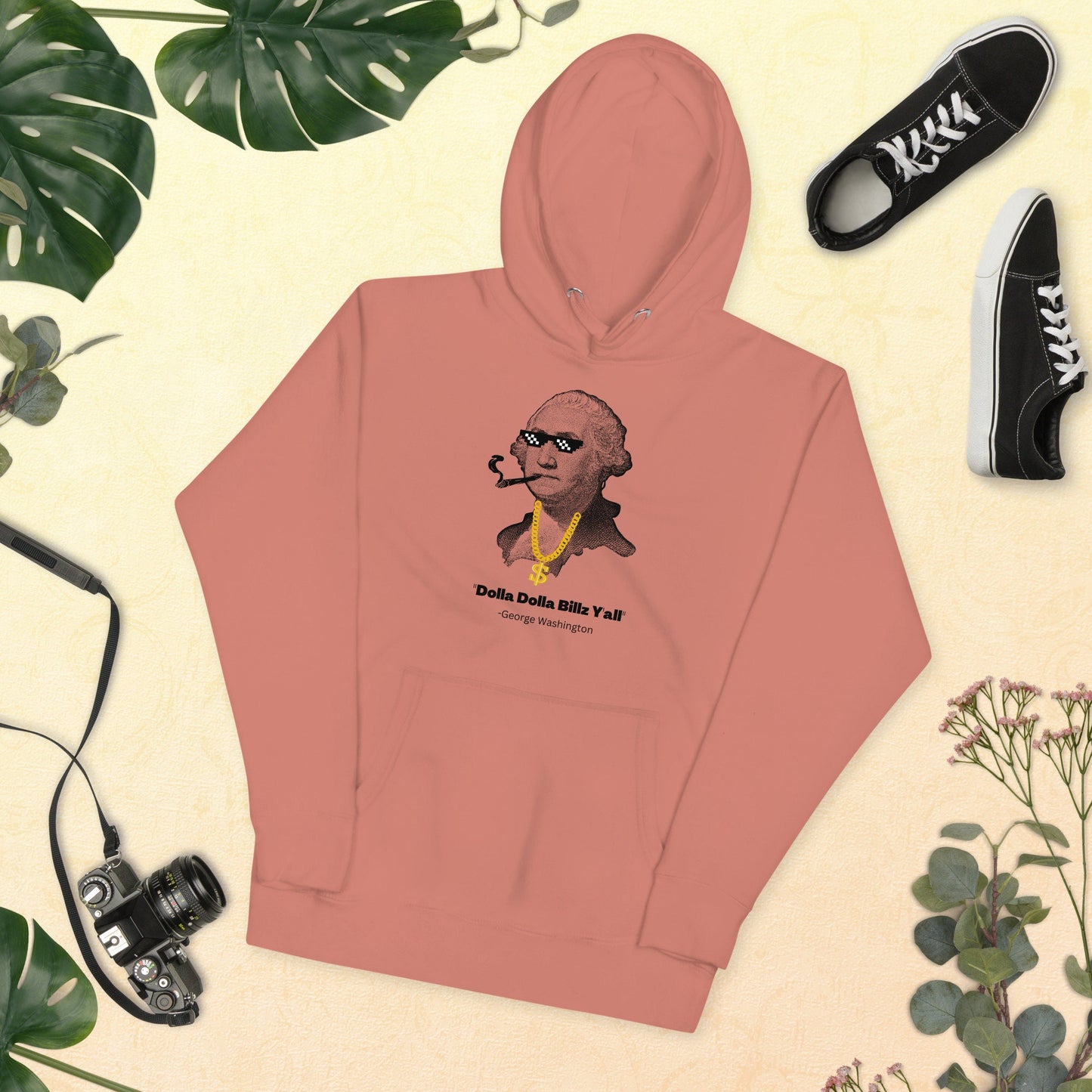 George Washington Thug Life Funny Unisex Hoodie - Perfect Gift For the Holidays