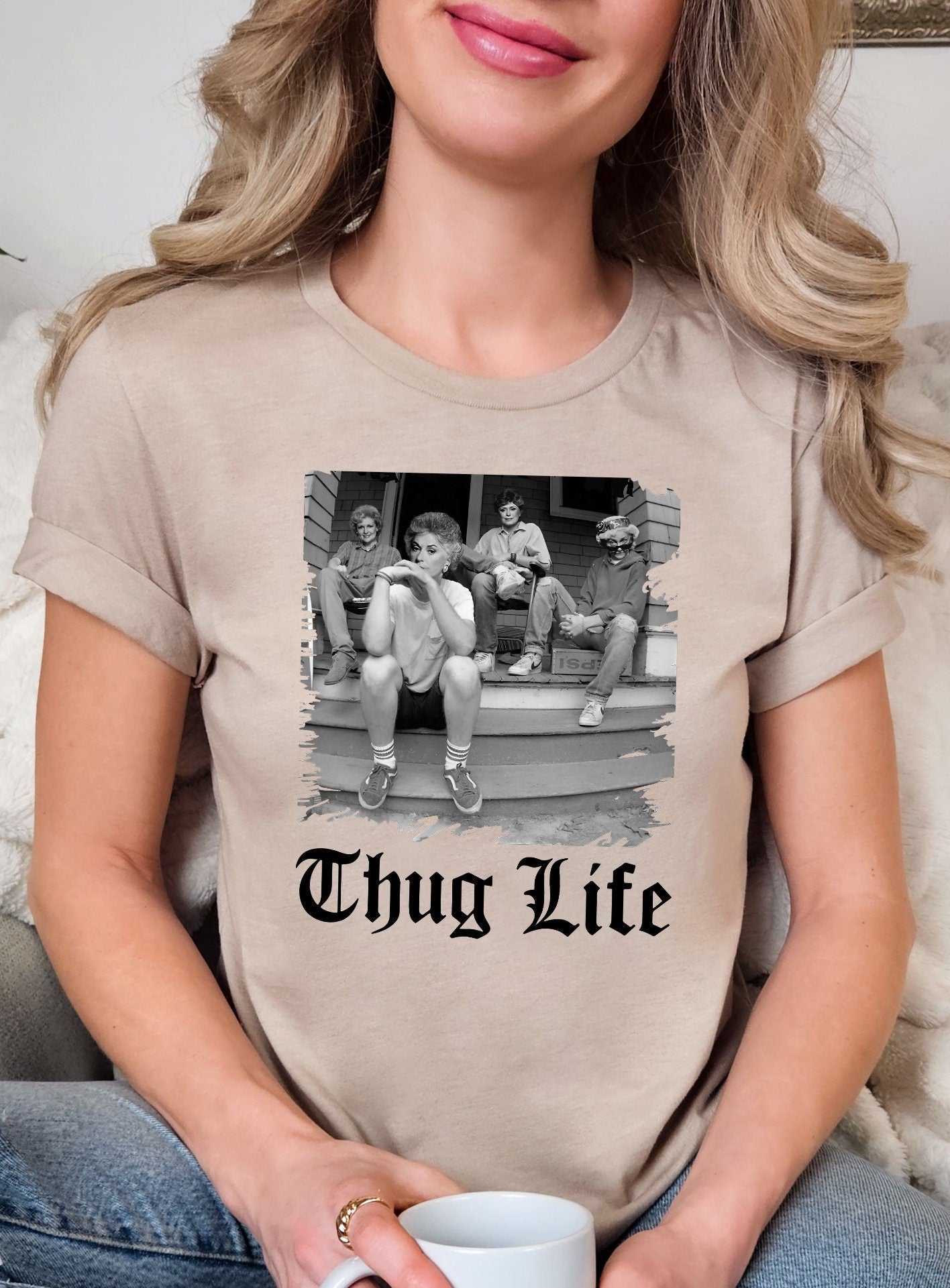 Golden Girls Thug Life - Stay Golden Shirt, Shady Pines, Picture It Sicily 1922, Stay Golden Squad, The Golden Girls fan shirt, 80's sitcom
