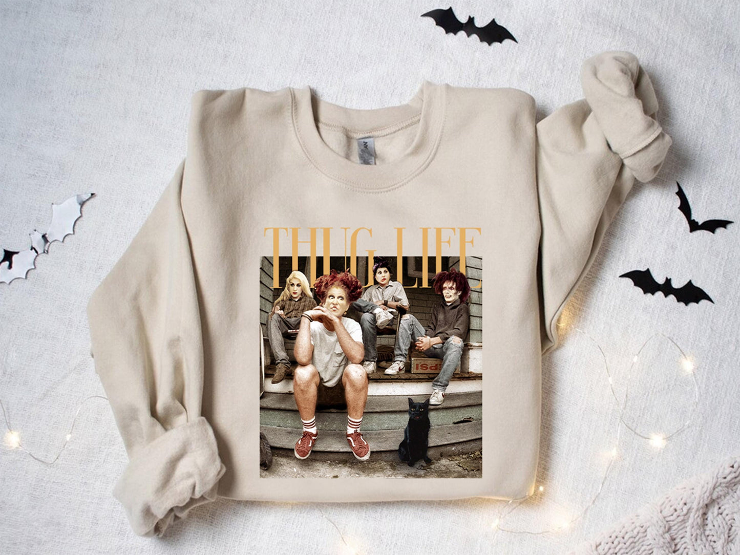 Thug Life Bad Witches Sweatshirt, Retro Sanderson Sisters Shirt, Thug Life Halloween Sweater, Bad Witches T-Shirt