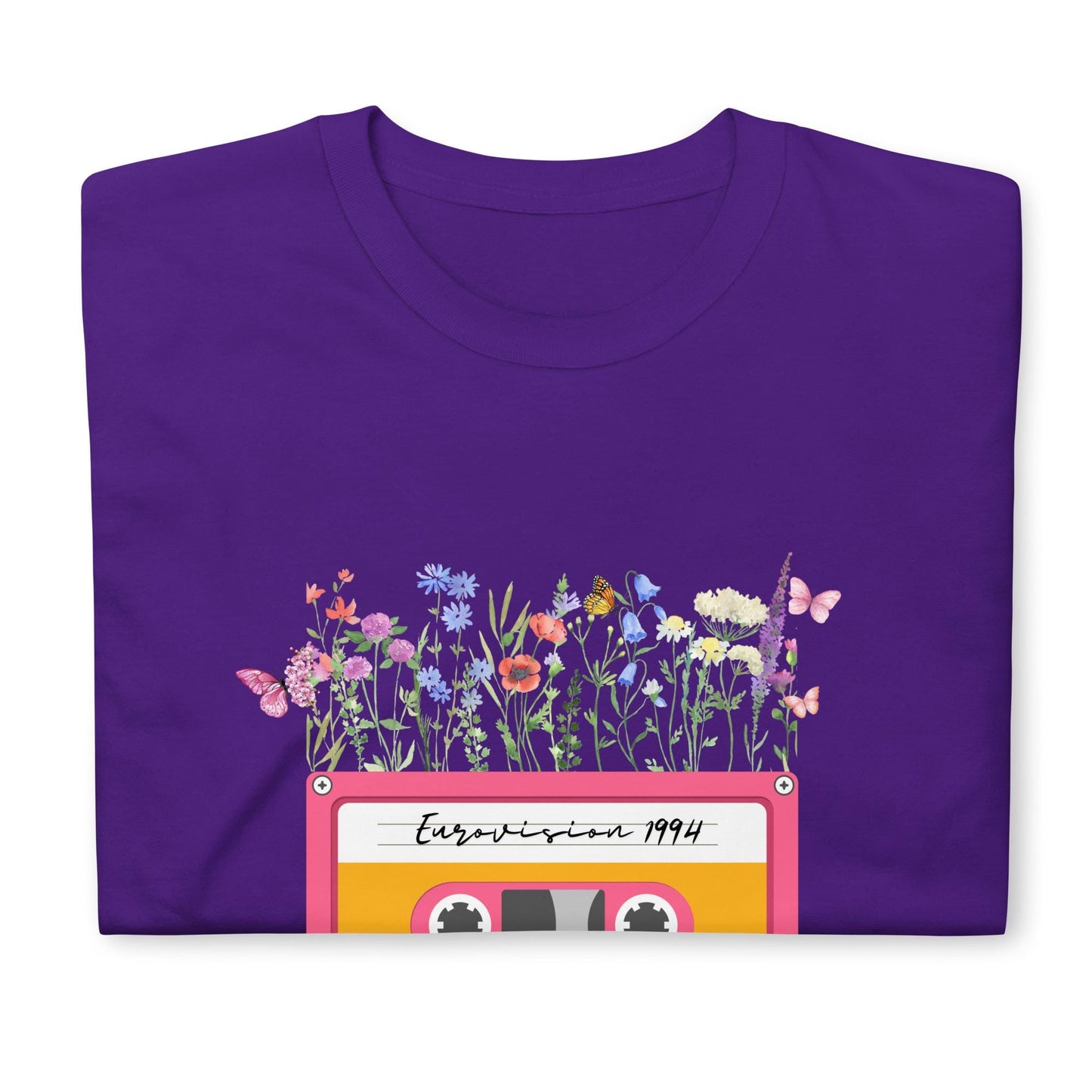 Eurovison Song contest Vintage unisex flower T-shirt Eurovision 2025 ESC Fans Flower T-Shirt