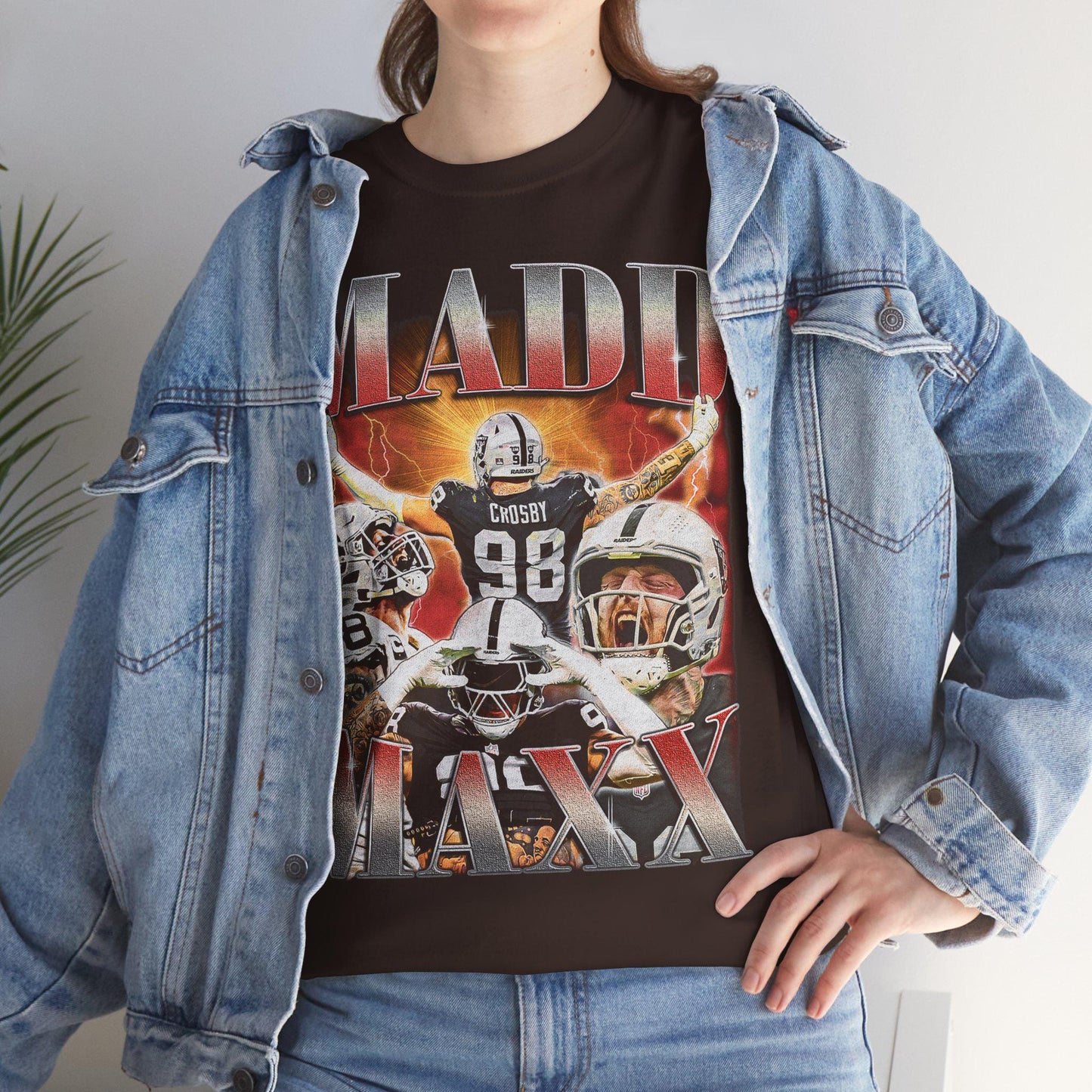 MADD Maxx Crosby Vintage Shirt, Maxx Crosby Retro 90s Tshirt, Maxx Crosby Bootleg Tee, Maxx Crosby Sweater, Raiders Crosby
