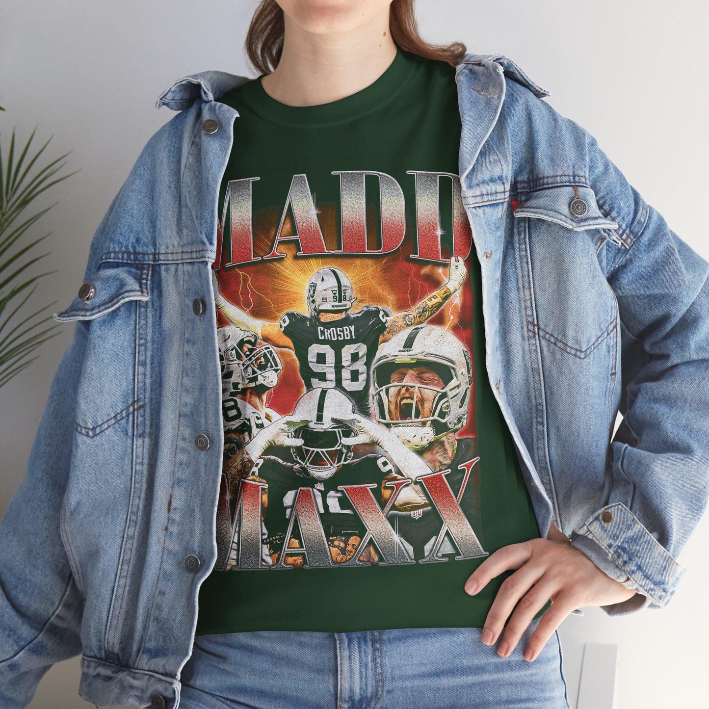 MADD Maxx Crosby Vintage Shirt, Maxx Crosby Retro 90s Tshirt, Maxx Crosby Bootleg Tee, Maxx Crosby Sweater, Raiders Crosby