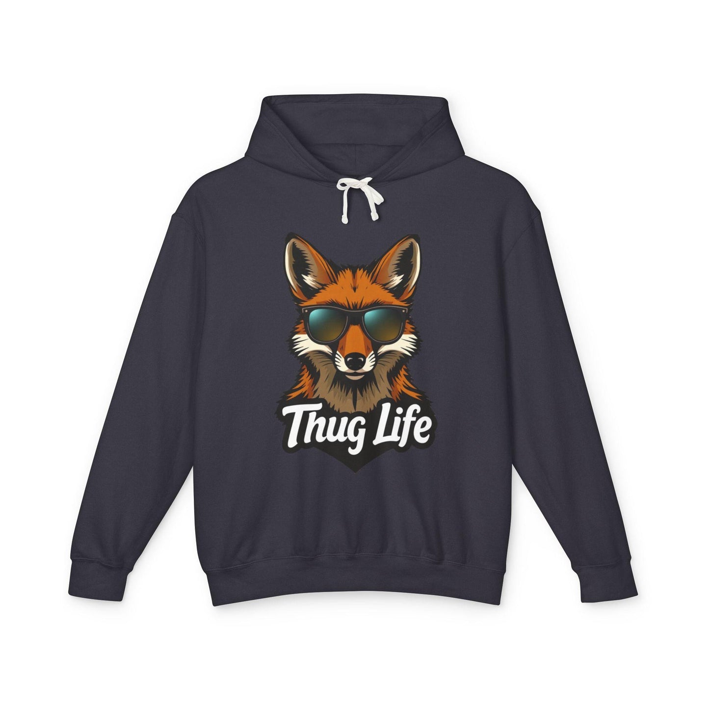 Thug Life Fox Hoodie Funny Gangster Pet Hoodie Hip Hop Animal Hoodie Streetwear Lover Gift Cool Rap Style Animal Graphic Hoodie Urban