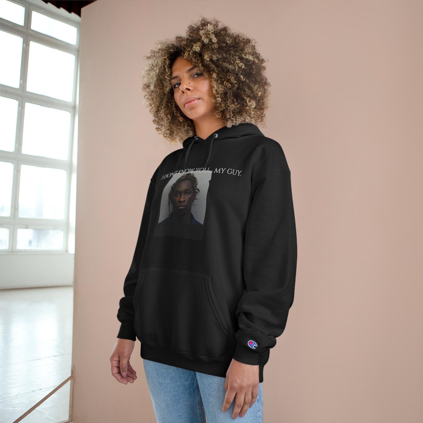 Funny Young Thug Mugshot Champion Hoodie, Thug Life Sweatshirt, Ten Toes Down Thug Hoodie, Gangster Pullover, Hip Hop Jumper