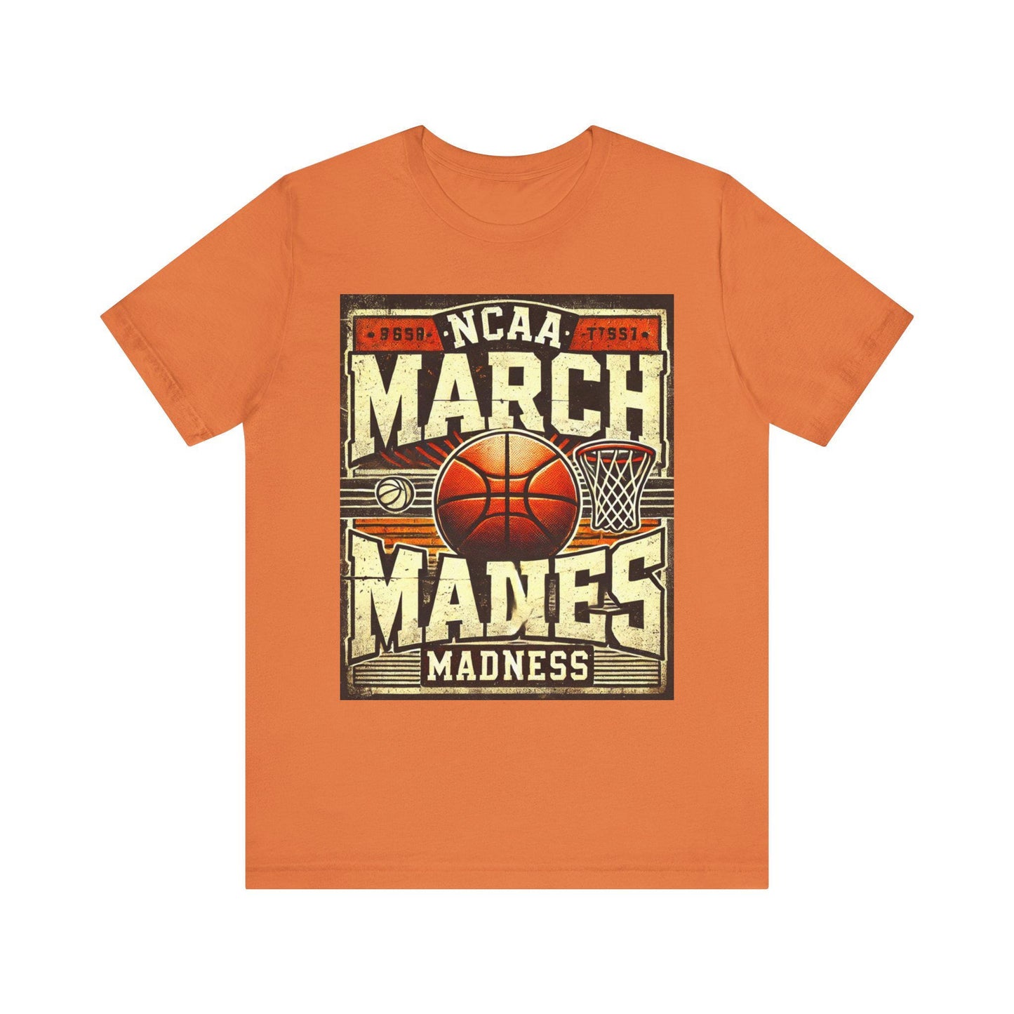 March Madness Basketball Tee, NCAA Basketball, Game Day Apparel, March Sports Event Merchandise, Vintage retro basketball T-shirt tee