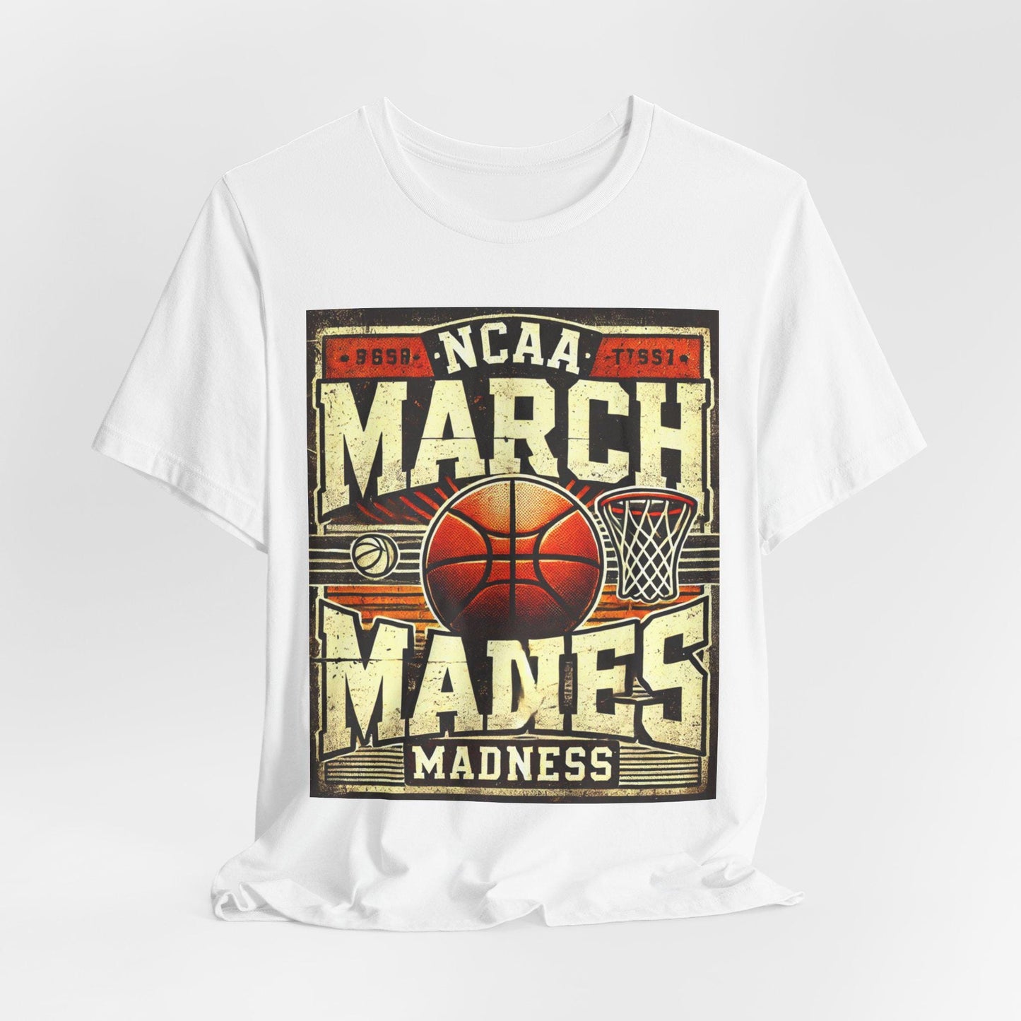 March Madness Basketball Tee, NCAA Basketball, Game Day Apparel, March Sports Event Merchandise, Vintage retro basketball T-shirt tee
