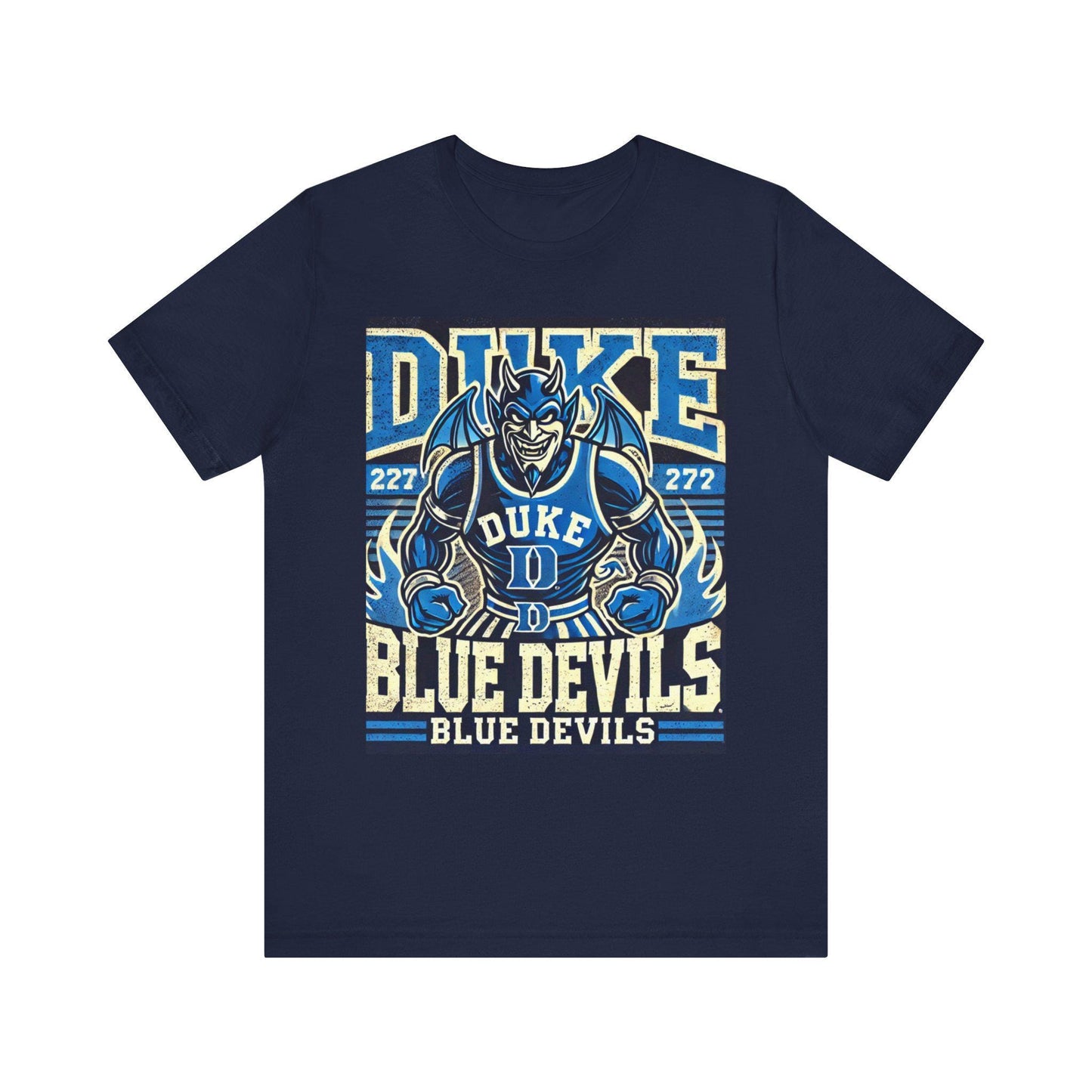Duke Blue Devils Tee, Unisex Short Sleeve Shirt for Sports Fans, College Apparel, Game Day Gear, Duke University Merchandise, NCAA Shirt