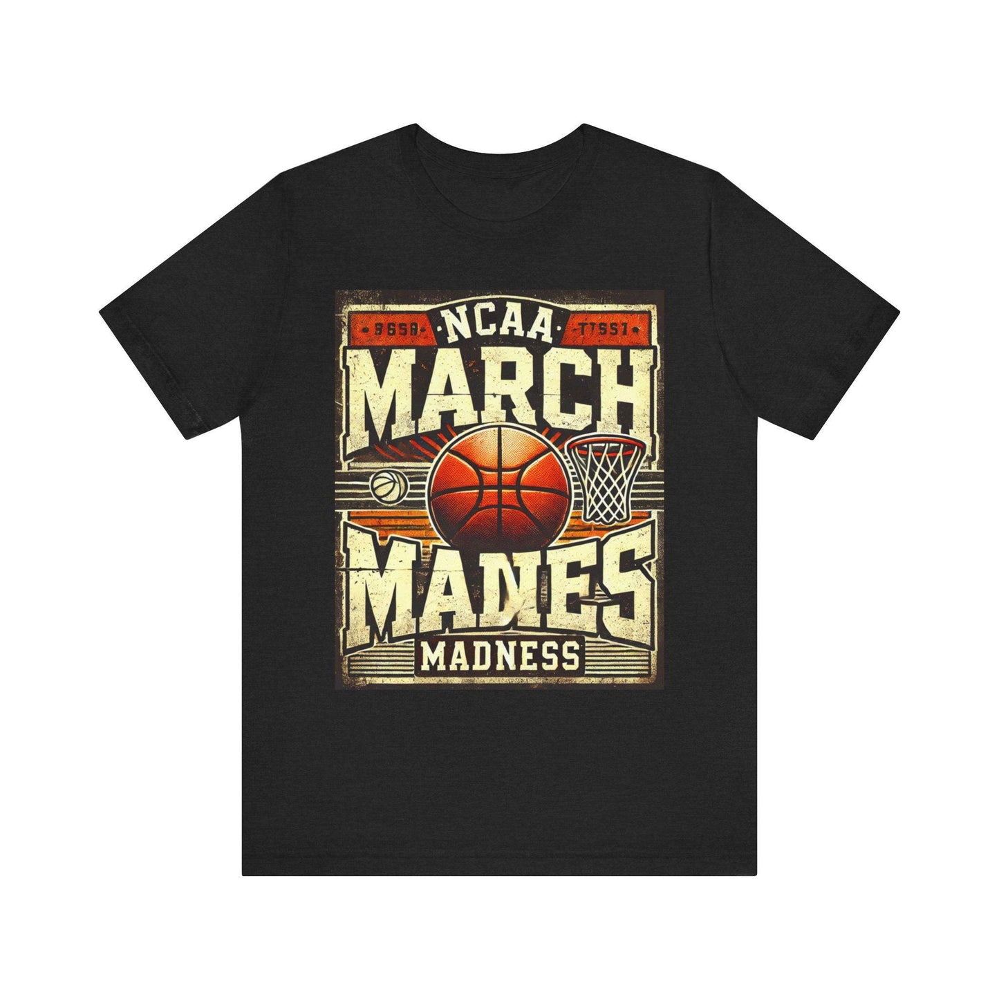 March Madness Basketball Tee, NCAA Basketball, Game Day Apparel, March Sports Event Merchandise, Vintage retro basketball T-shirt tee
