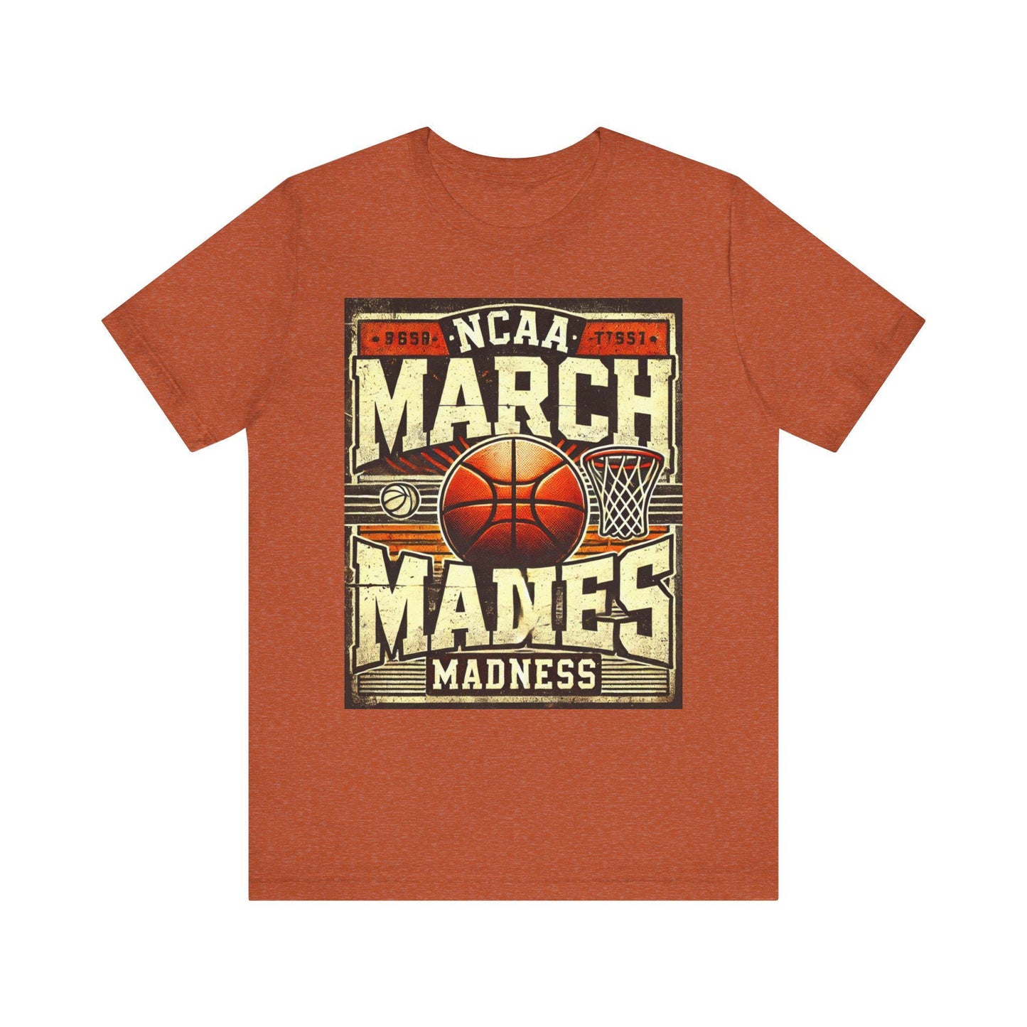 March Madness Basketball Tee, NCAA Basketball, Game Day Apparel, March Sports Event Merchandise, Vintage retro basketball T-shirt tee