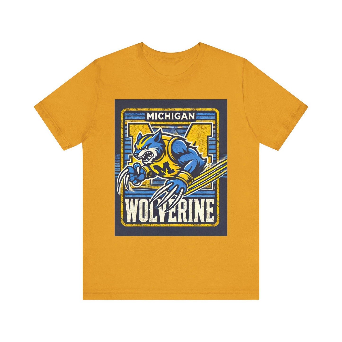 Michigan Wolverines Unisex Jersey Tee - Basketball Shirt, Stylish College Apparel, Team Spirit Wear, NCAA Shirt, Sports Gift, Final Four Tee