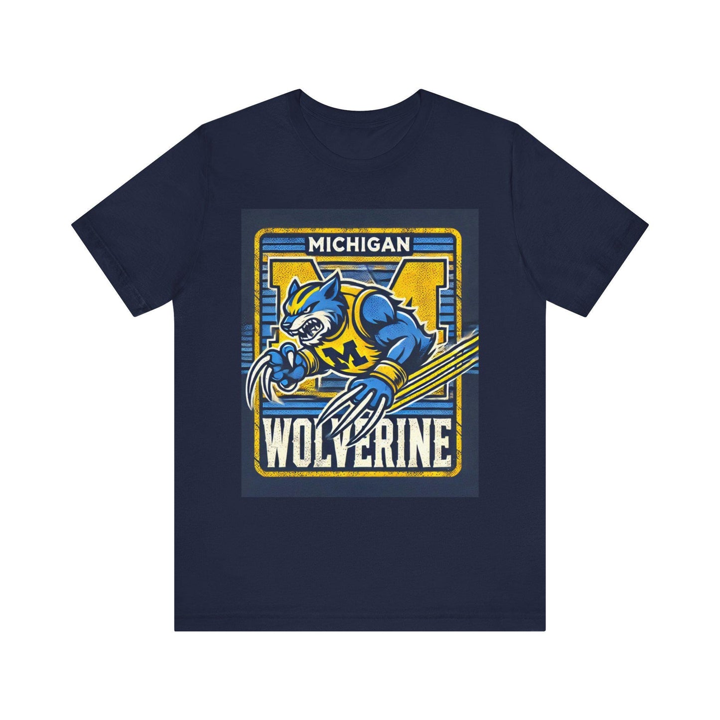 Michigan Wolverines Unisex Jersey Tee - Basketball Shirt, Stylish College Apparel, Team Spirit Wear, NCAA Shirt, Sports Gift, Final Four Tee