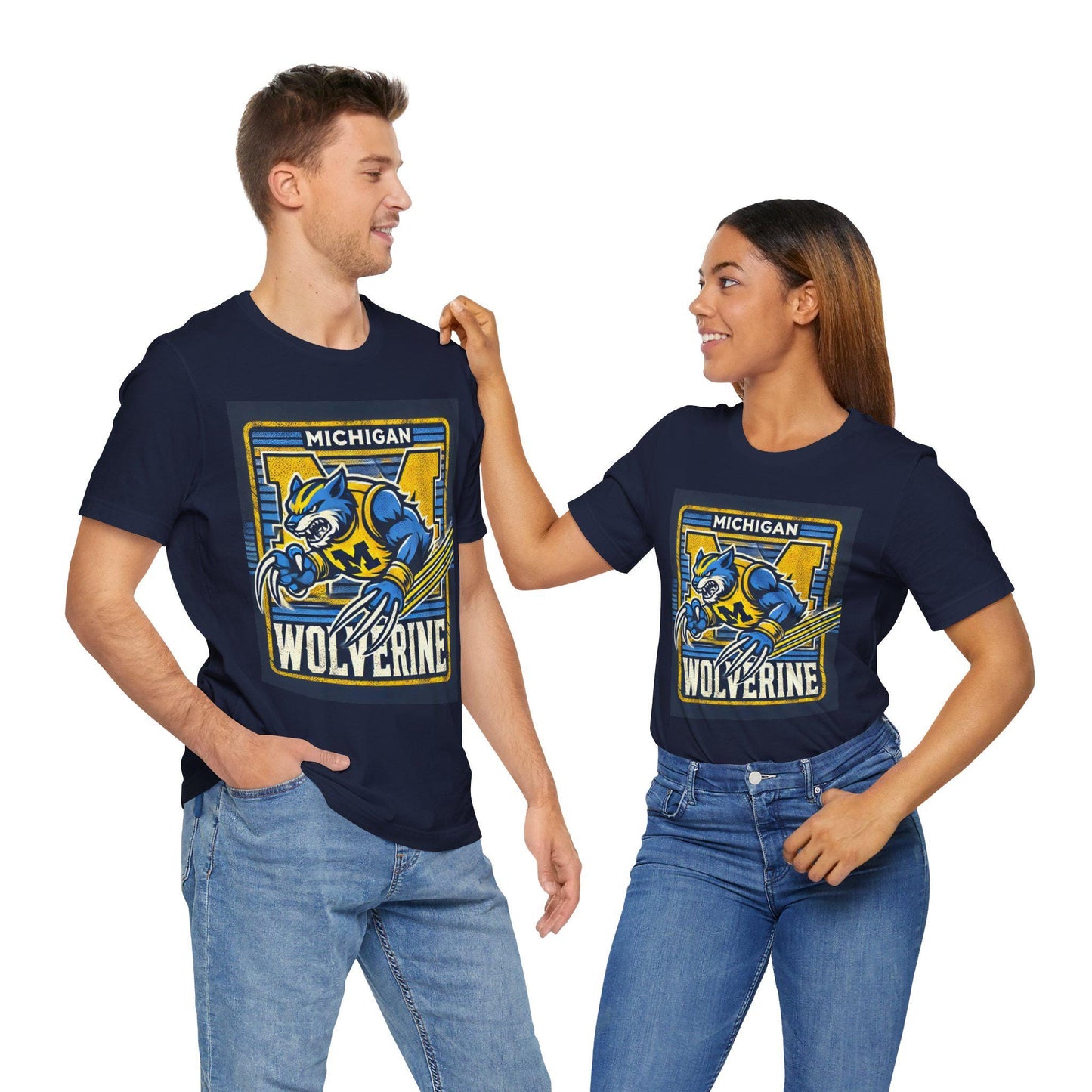 Michigan Wolverines Unisex Jersey Tee - Basketball Shirt, Stylish College Apparel, Team Spirit Wear, NCAA Shirt, Sports Gift, Final Four Tee