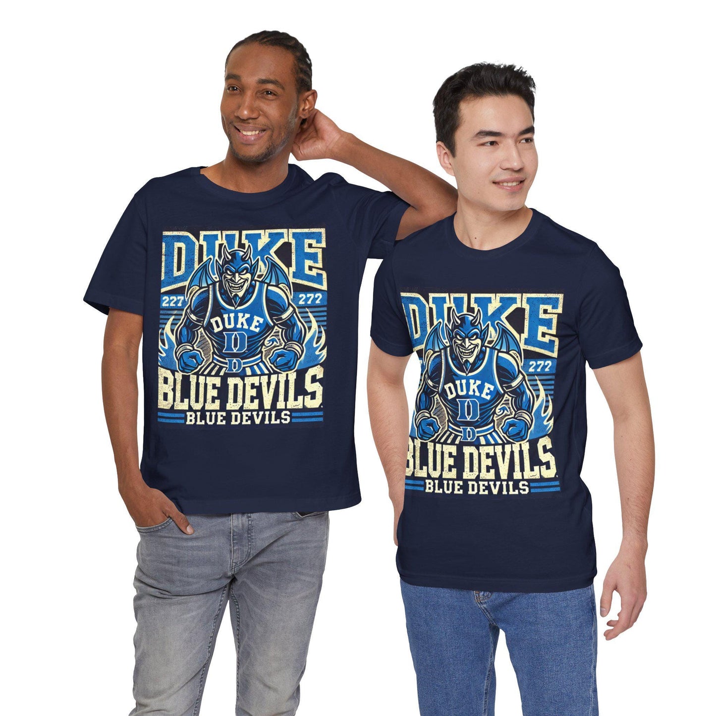 Duke Blue Devils Tee, Unisex Short Sleeve Shirt for Sports Fans, College Apparel, Game Day Gear, Duke University Merchandise, NCAA Shirt