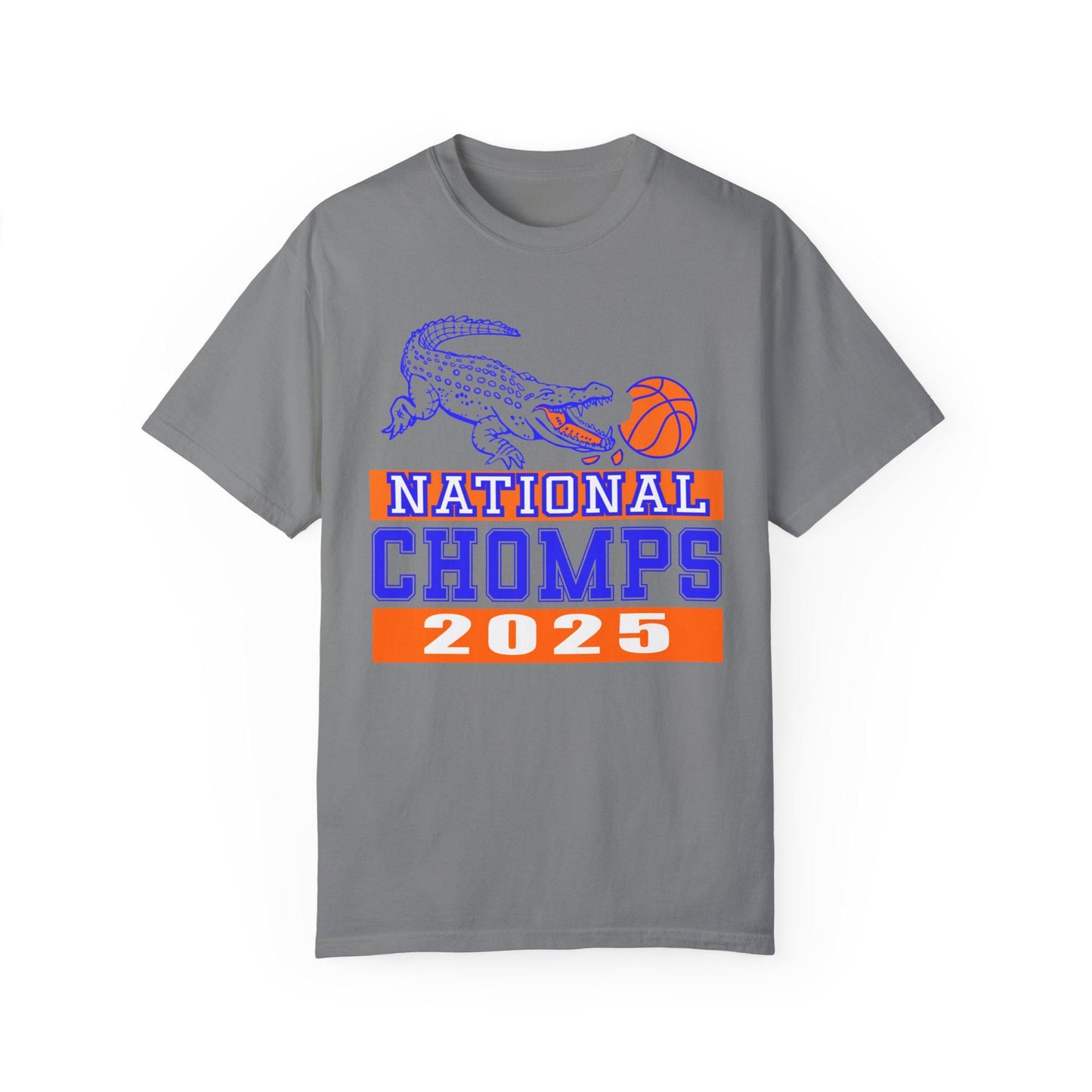 Florida Gators Basketball National Champs 2025 Basketball T-Shirt, Unisex Sports Tee, Garment-Dyed Shirt, Gators Fan Gear, NCAA Merchandise