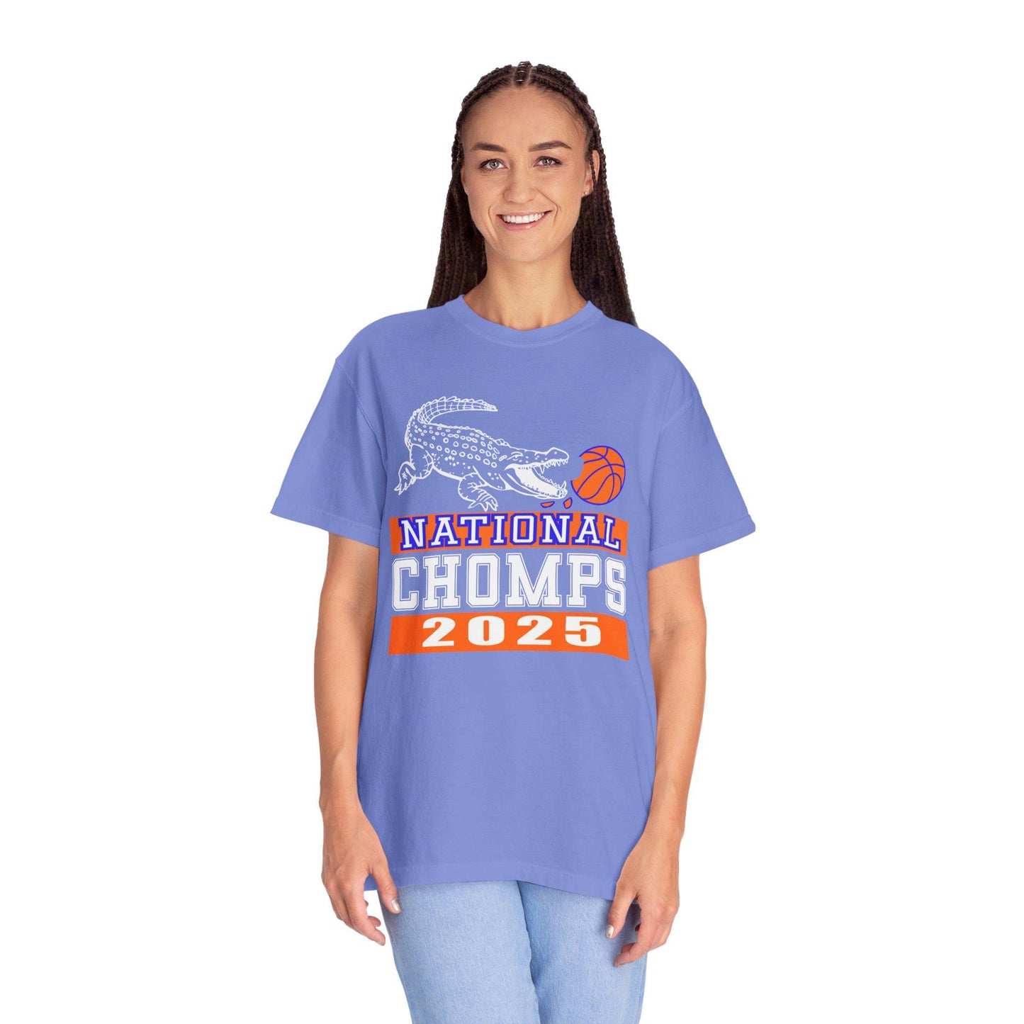 Florida Gators Basketball National Champs 2025 Basketball T-Shirt, Unisex Sports Tee, Garment-Dyed Shirt, Gators Fan Gear, NCAA Merchandise