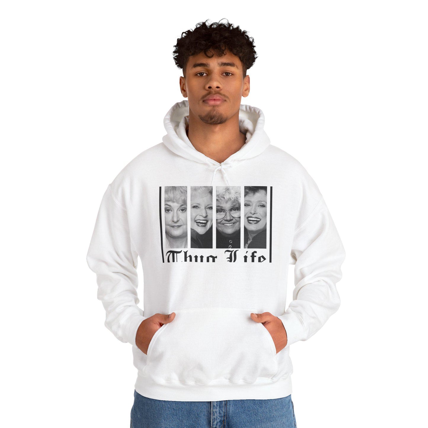 Thug Life Hoodie, Comfortable Unisex Sweatshirt, Fun Gift, Casual Style, Coziness for Friends & Family