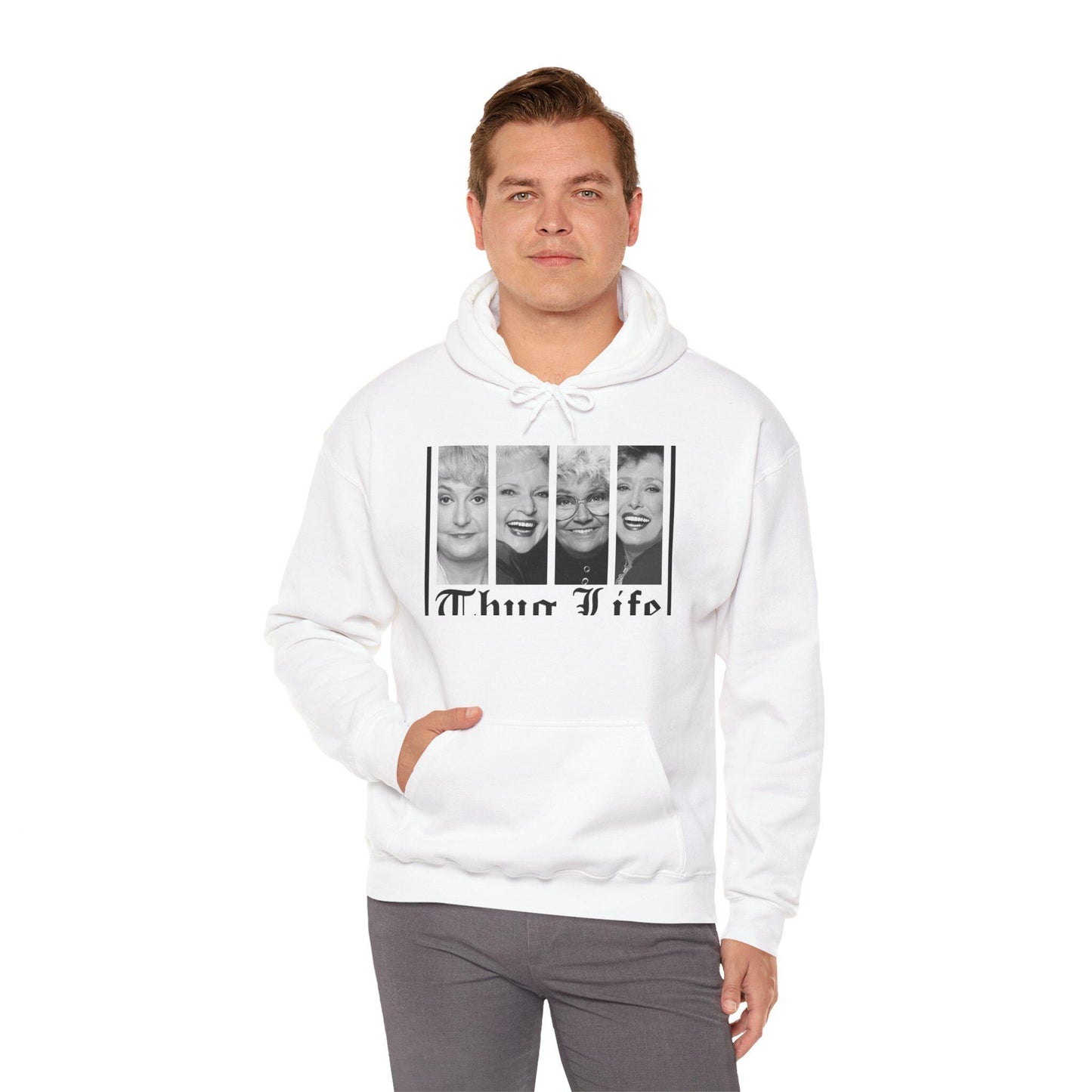 Thug Life Hoodie, Comfortable Unisex Sweatshirt, Fun Gift, Casual Style, Coziness for Friends & Family