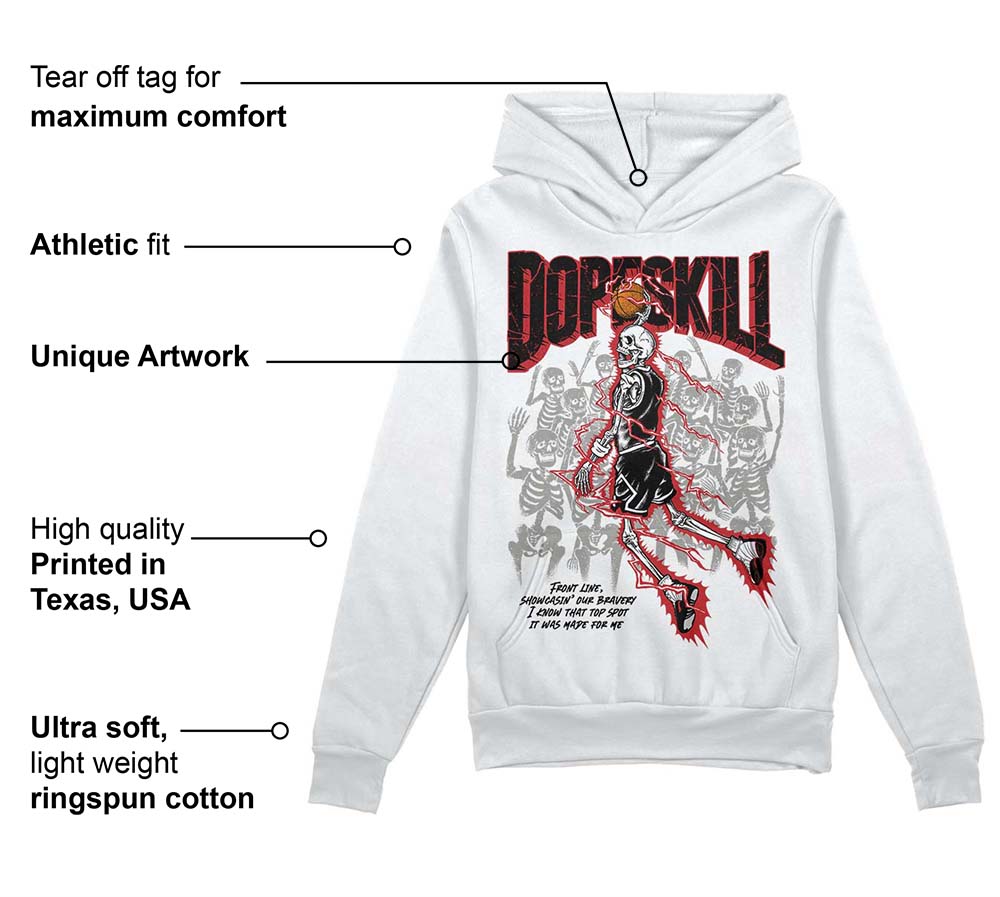 Red Taxi 12s DopeSkill Hoodie Sweatshirt Thunder Dunk Graphic