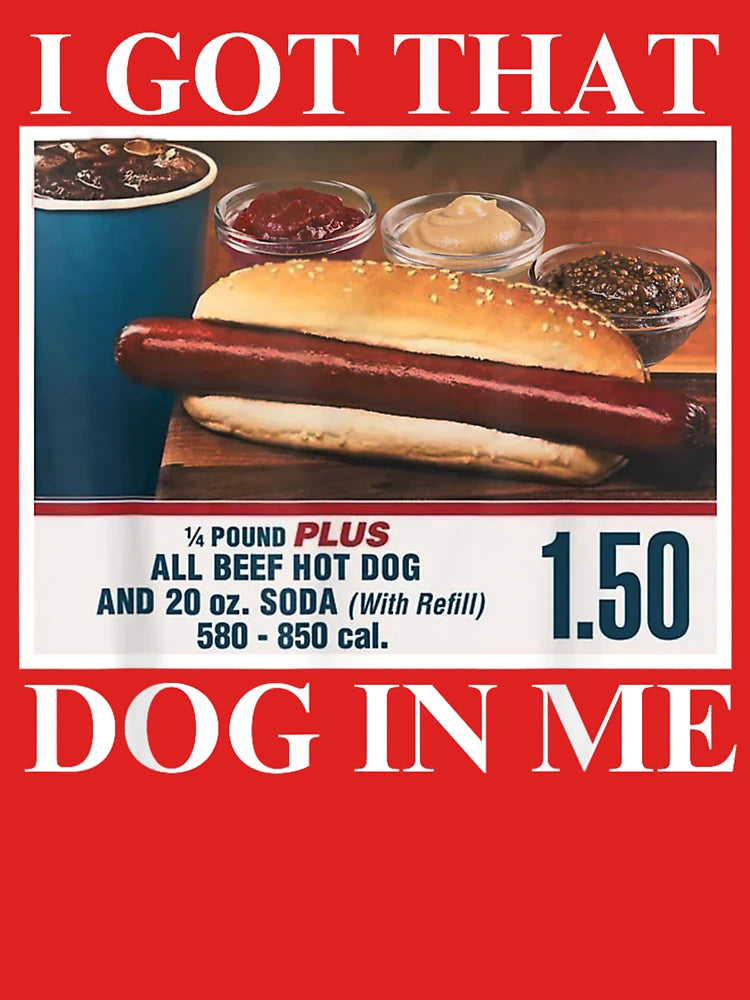 I Got That Dog In Me funny retro vintage sports meme hotdog T-Shirt Classic T-Shirt