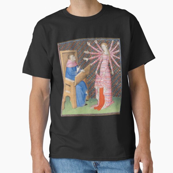 "I'm going to get closer doing this, if I hit you it'll be your fault", medieval painting 5th century AD Classic T-Shirt