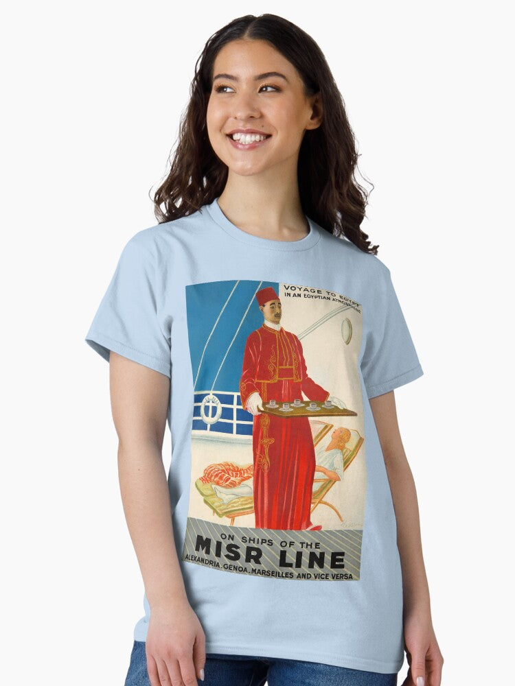 Misr Line retro poster Classic T-Shirt