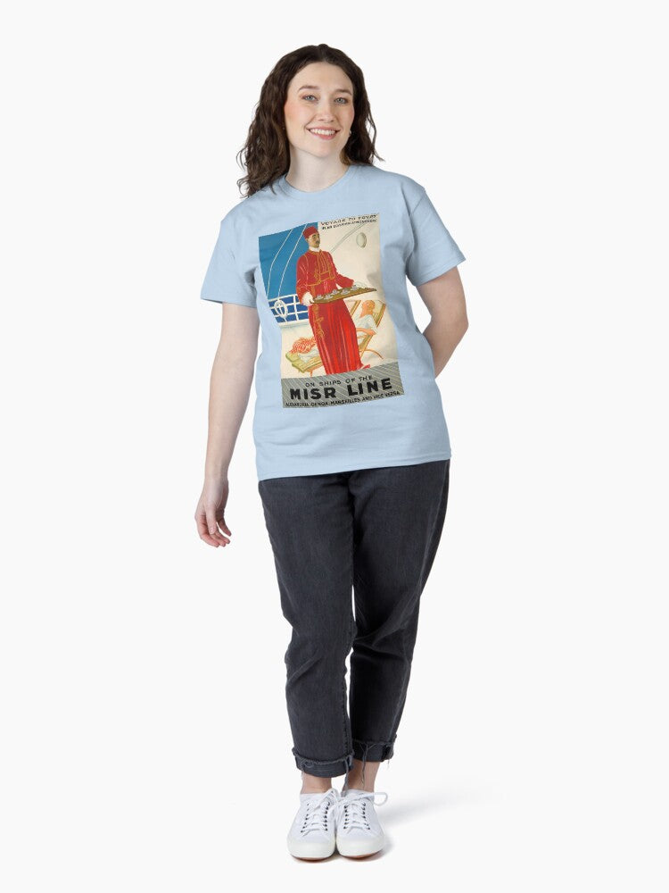 Misr Line retro poster Classic T-Shirt