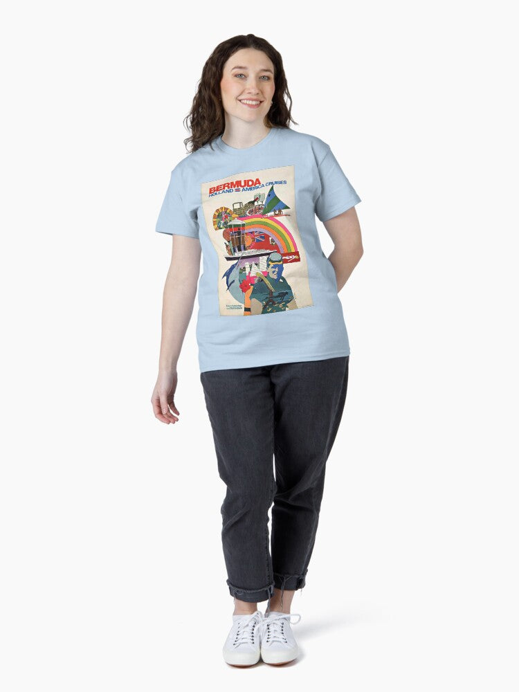 Bermuda retro poster Classic T-Shirt