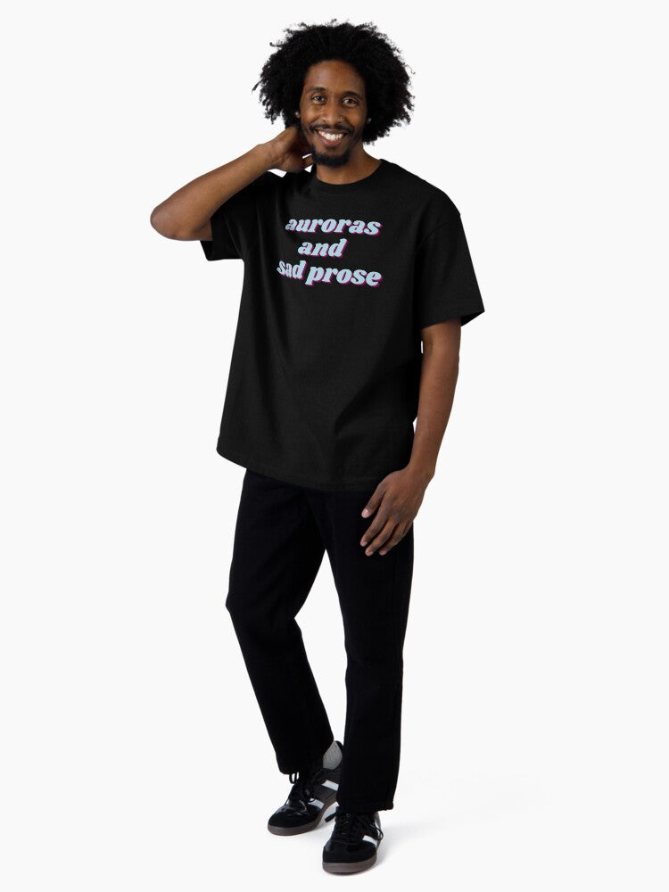 retro auroras and sad prose Oversized T-Shirt