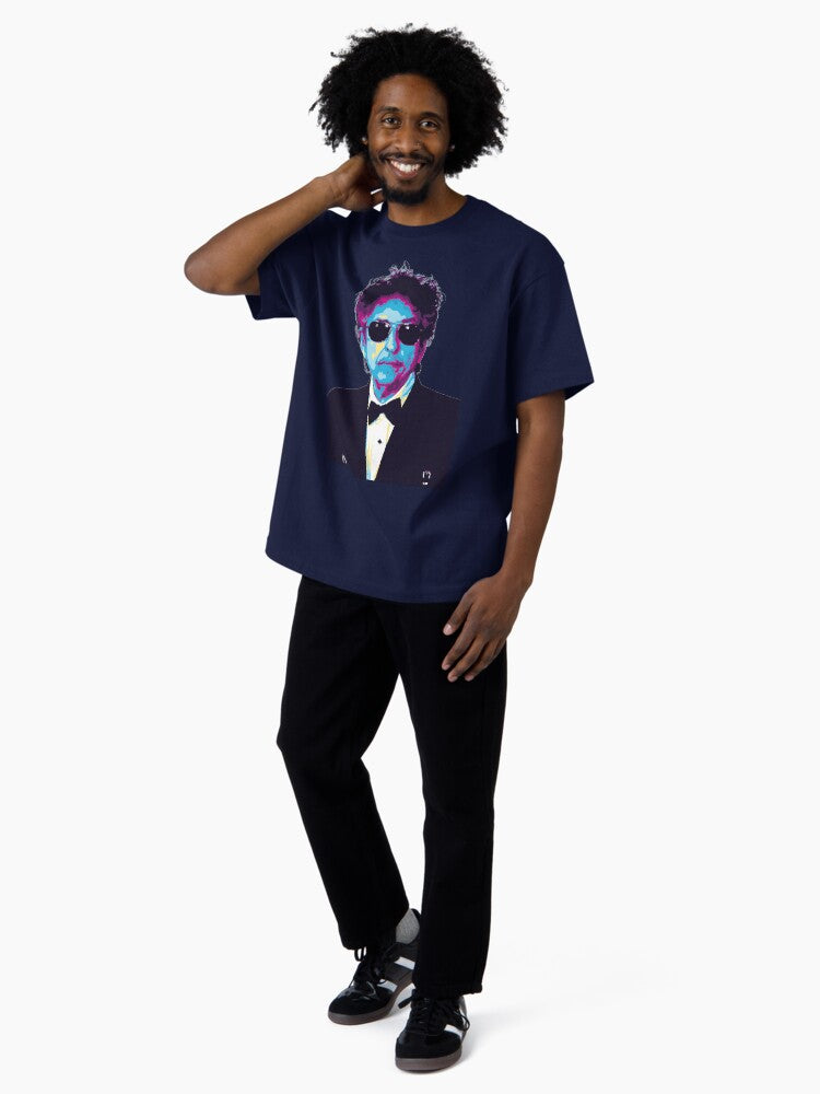 retro-Bob Dylan Oversized T-Shirt