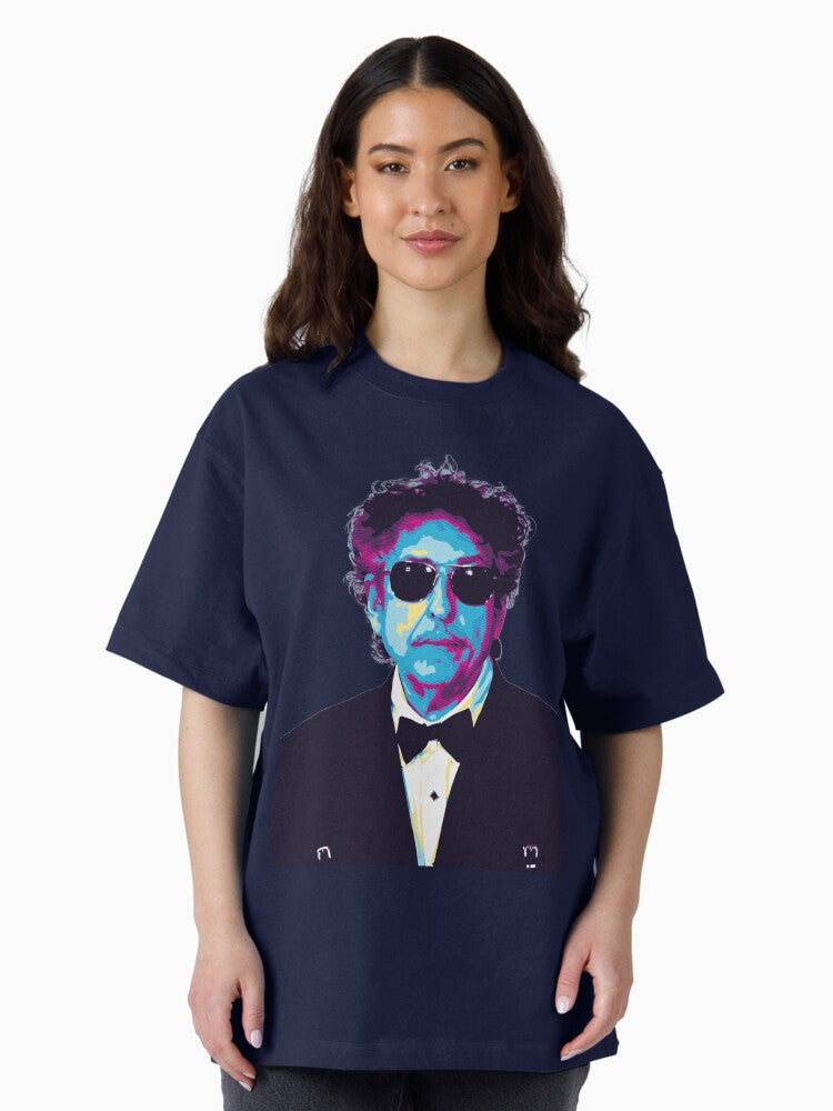 retro-Bob Dylan Oversized T-Shirt