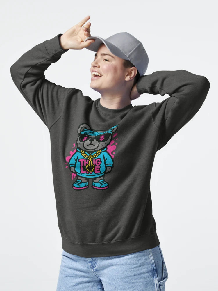 Thug Life Bear – Gangsta Plush Street Art – Hood Attitude Teddy Design Classic T-Shirt