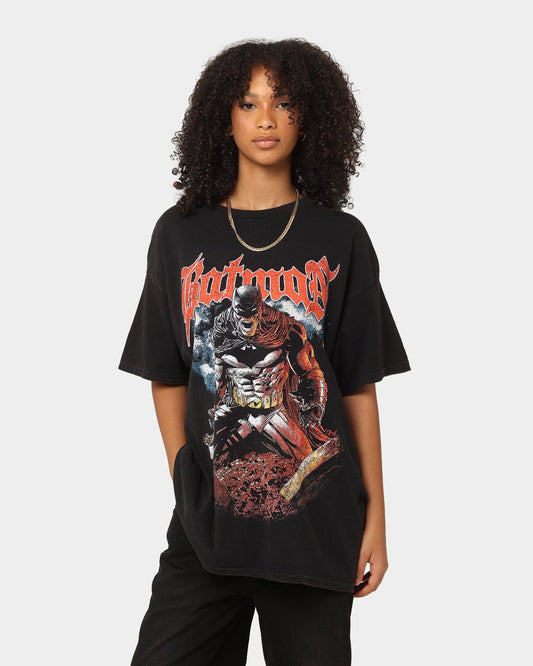 Goat Crew X DC Batman Metal Vintage T-Shirt Black Wash Style001