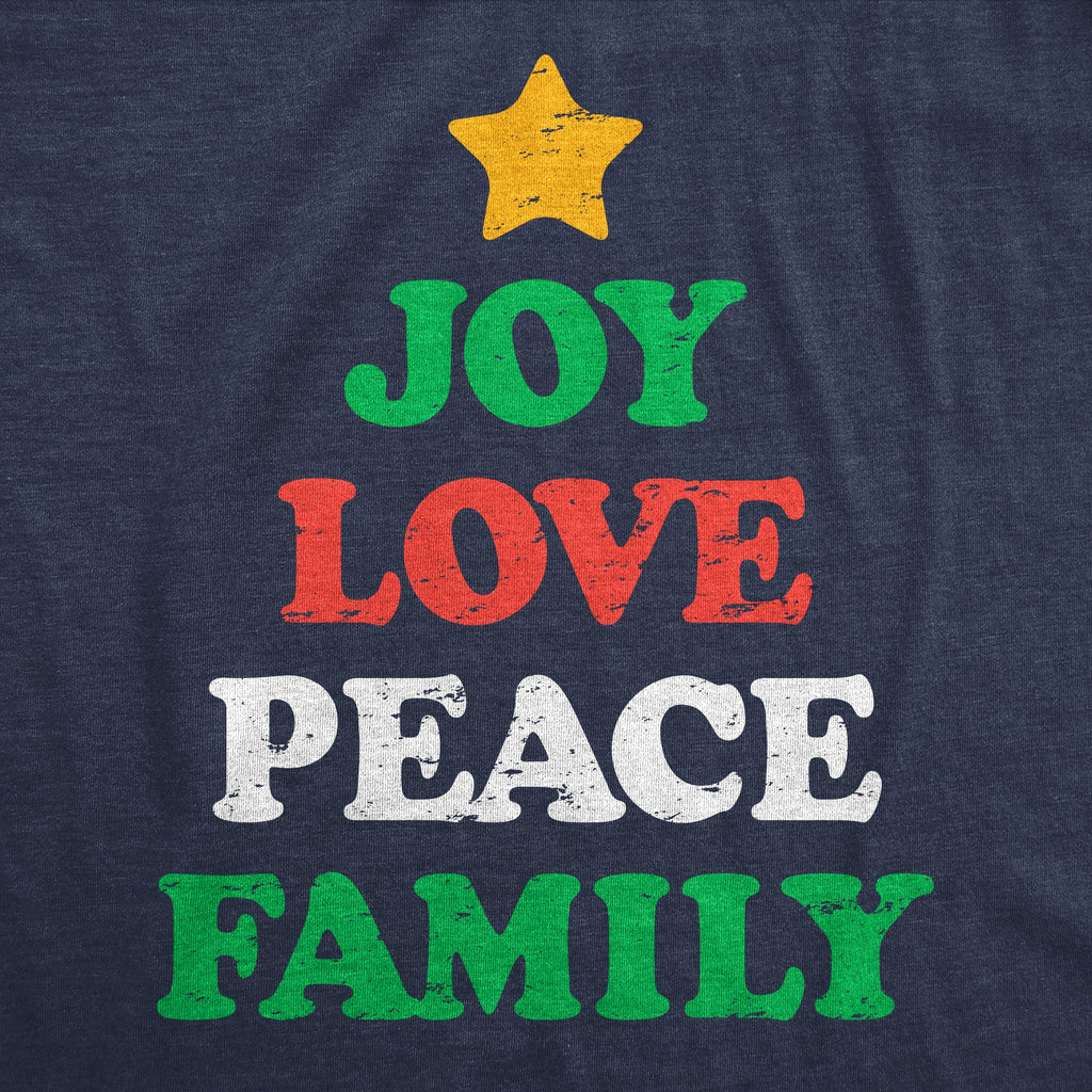 Joy Peace Love Family Women's T Shirt