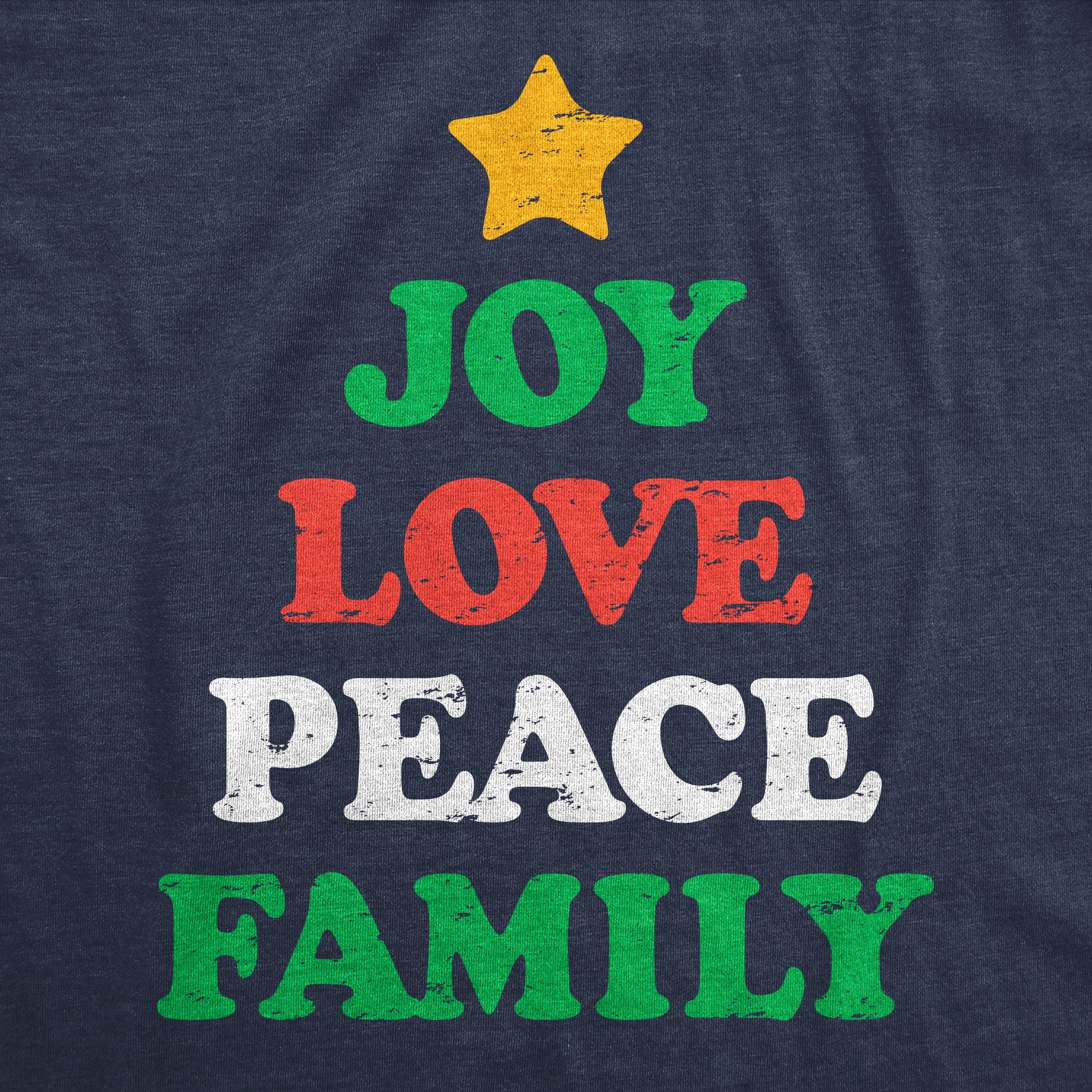Joy Peace Love Family Women's T Shirt