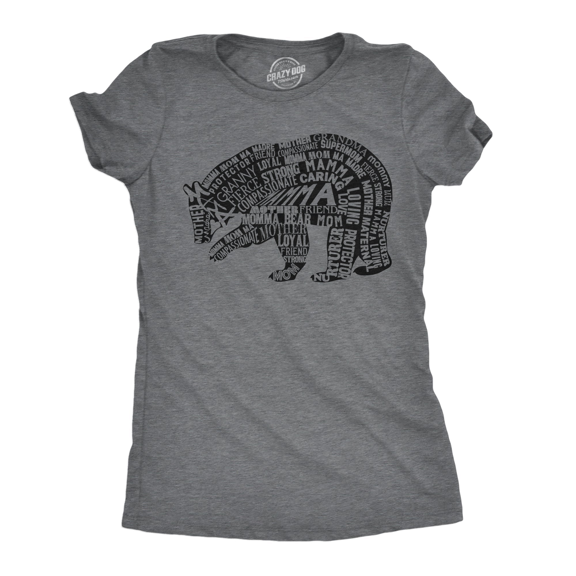 Mama Bear Text Women's T Shirt