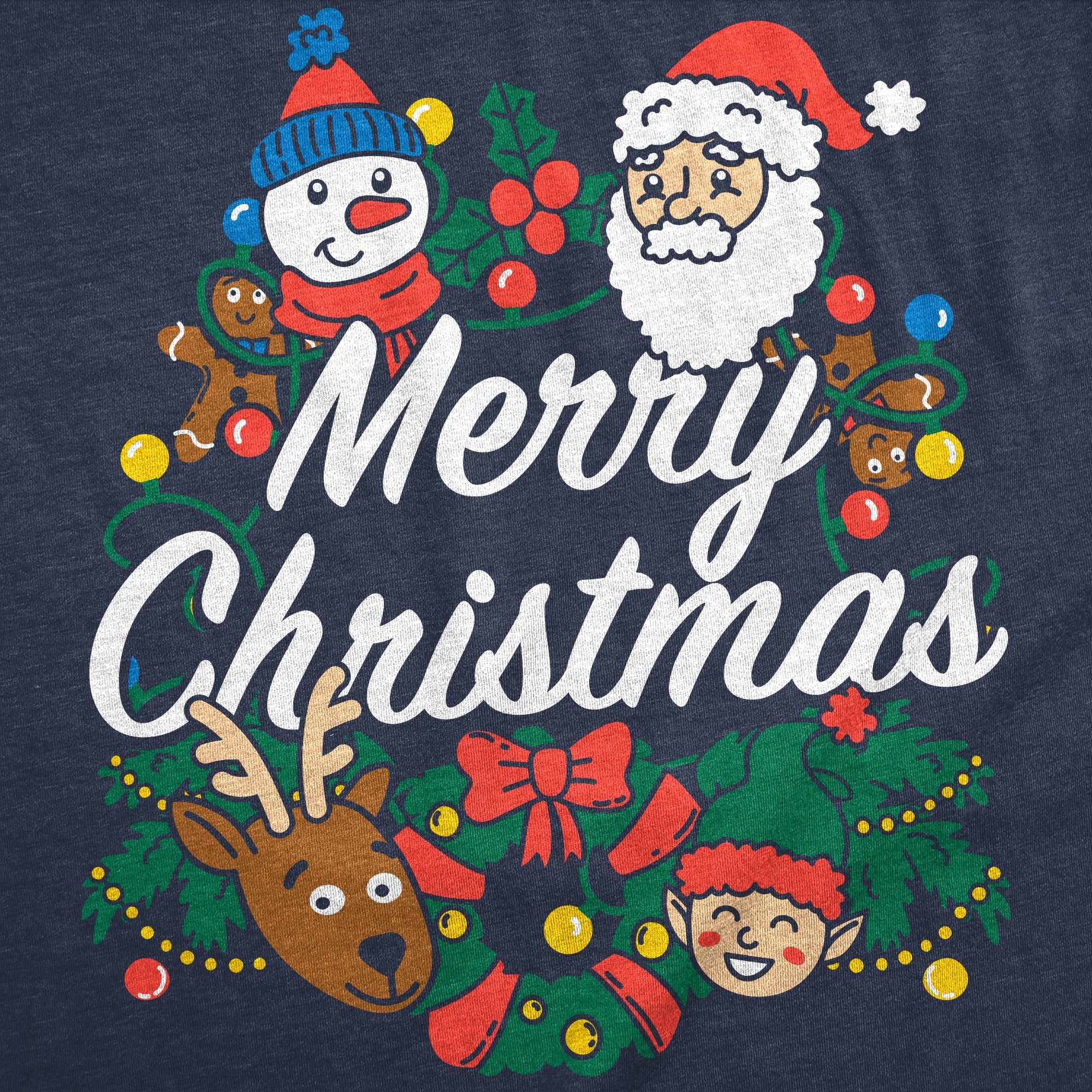 Merry Christmas Characters Men's T Shirt