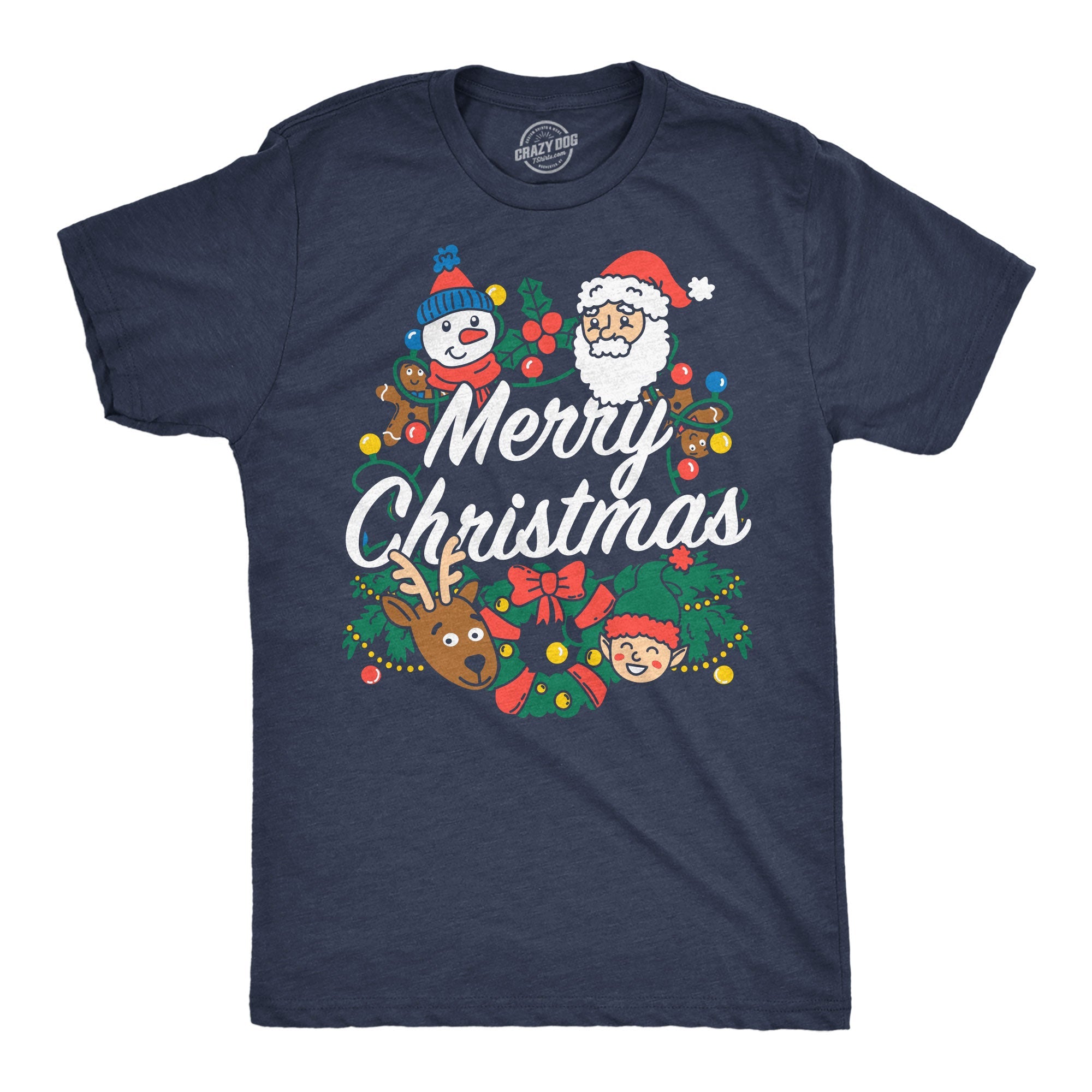 Merry Christmas Characters Men's T Shirt