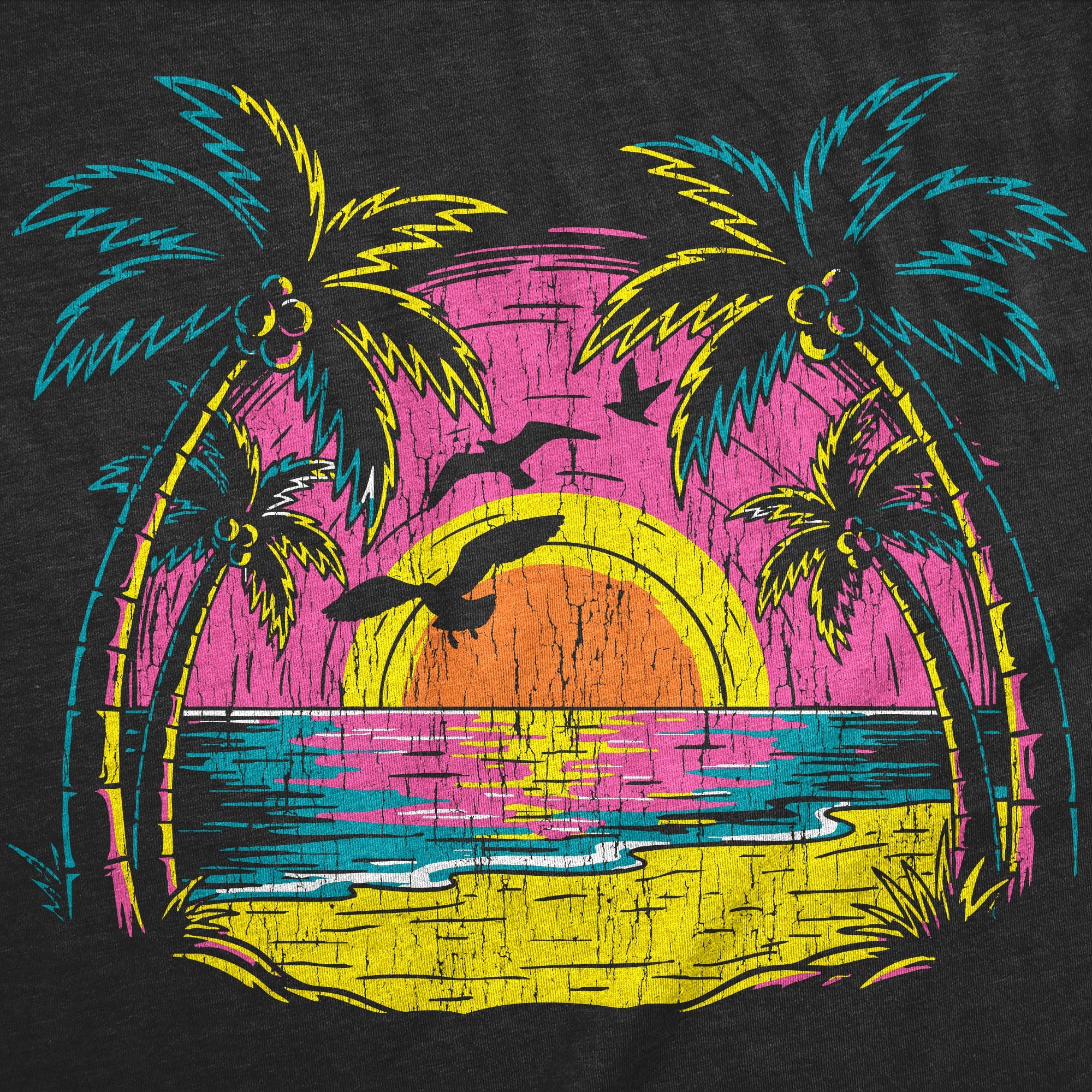 Neon Shore Men's T Shirt