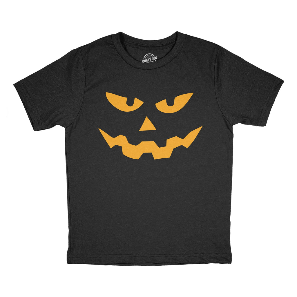 Triangle Nose Pumpkin Face Youth T Shirt