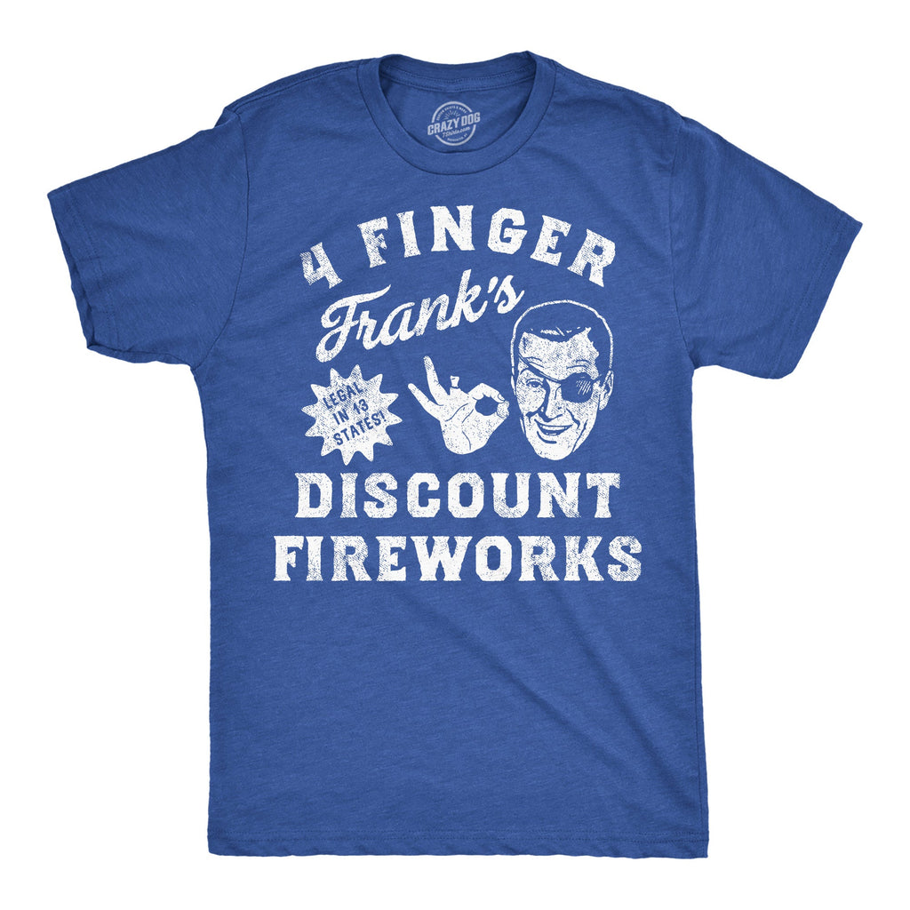 4 Finger Franks Discount Fireworks Men's T Shirt
