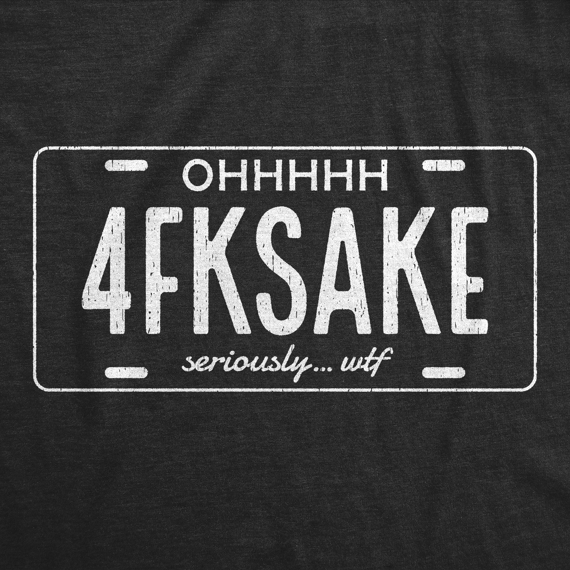 4FKSAKE License Plate Men's T Shirt