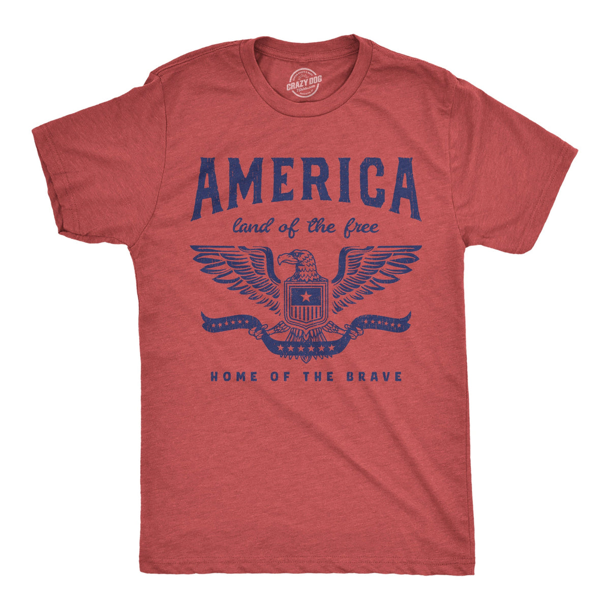 America Land Of The Free Home Of The Brave Men's T Shirt