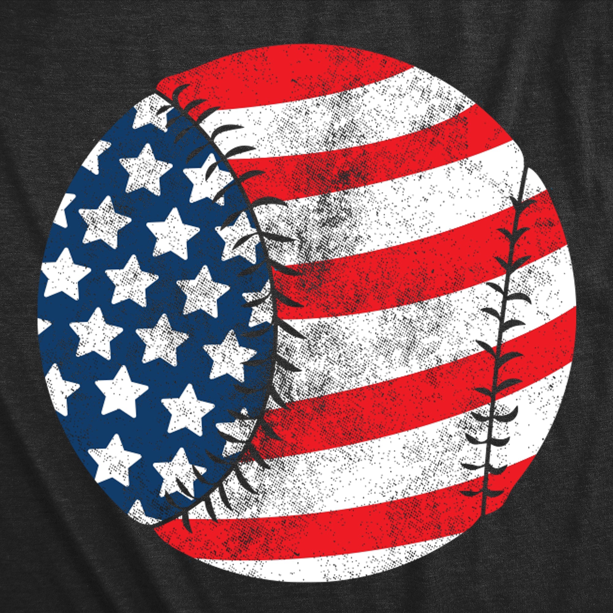 American Flag Baseball Men's T Shirt