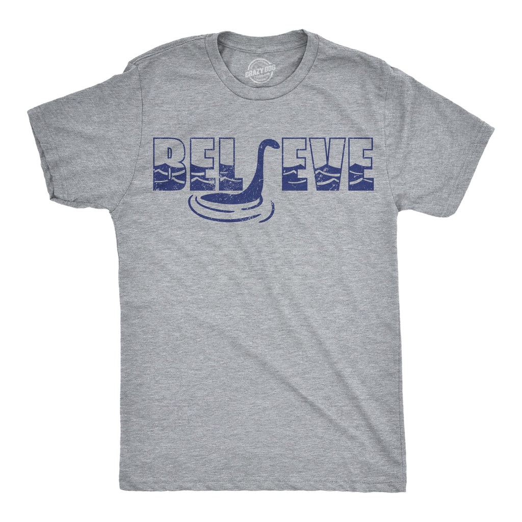 Believe Nessie Men's T Shirt