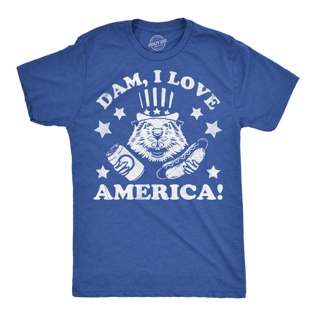 Dam I Love America Men's T Shirt