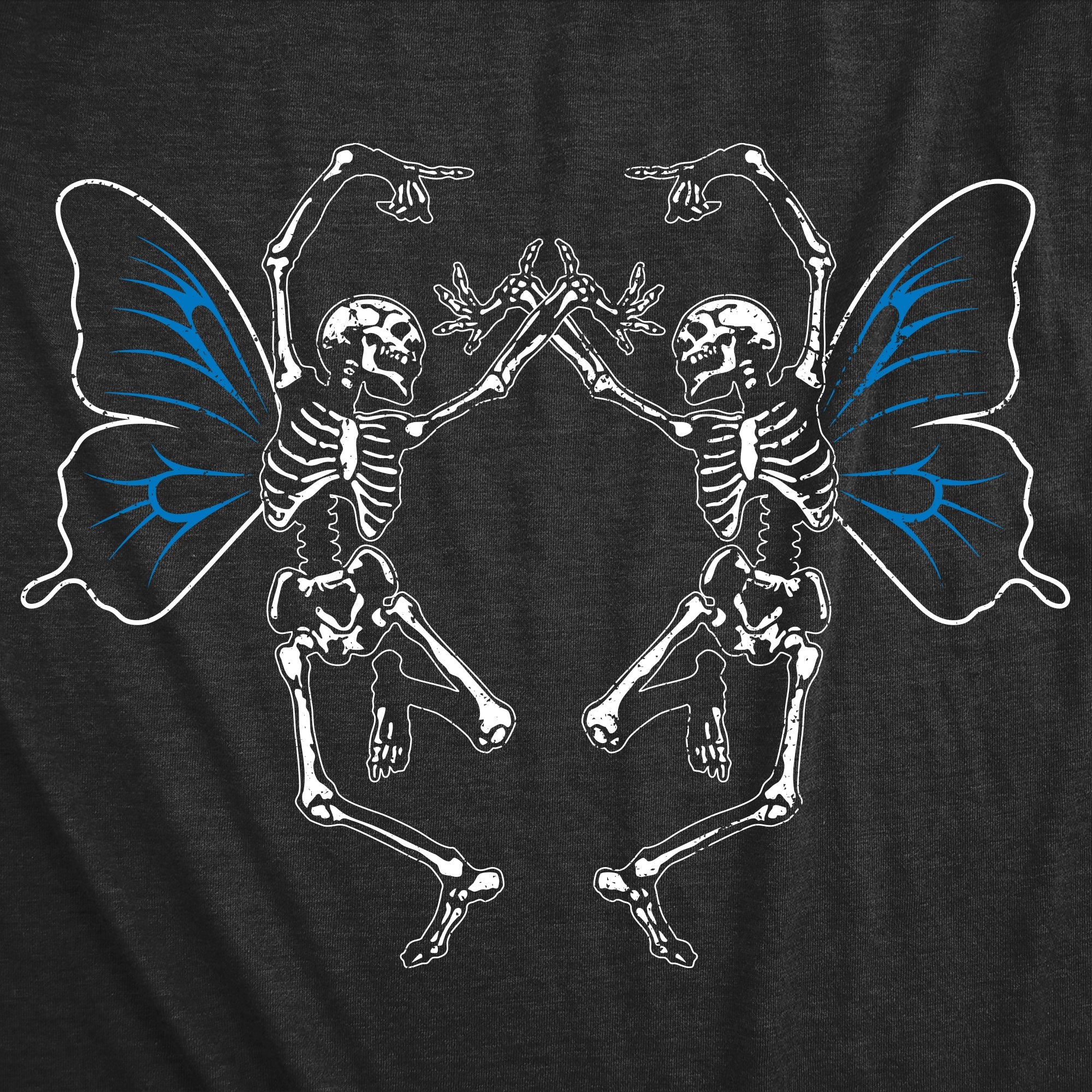 Dancing Skeleton Butterflies Women's T Shirt